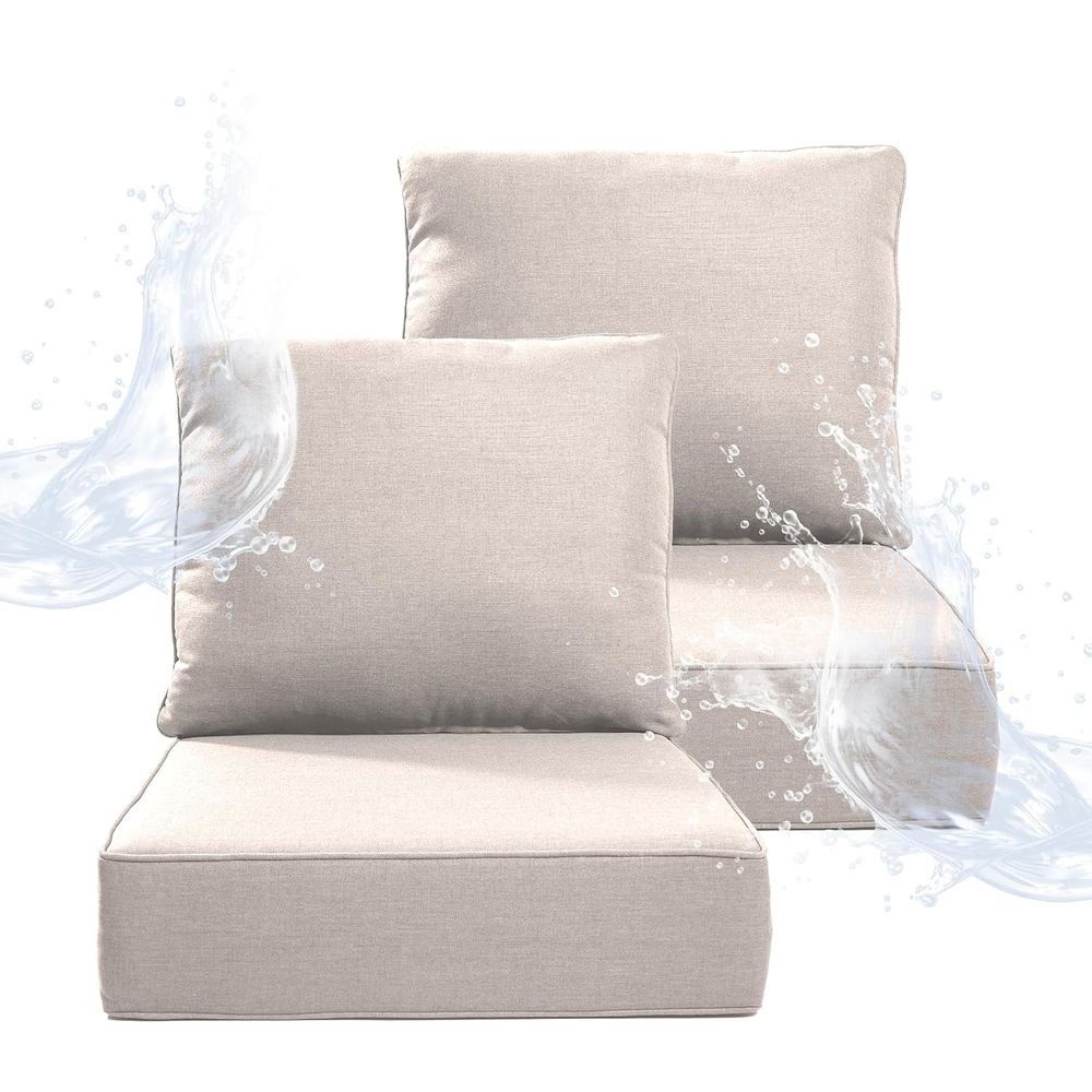 Outdoor Furniture Cushions 24 X 24 - Thick Outdoor Chair Cushions - 2