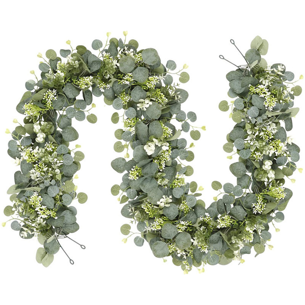 Outdoor Furniture Sale - Artificial Eucalyptus Garland Fake Greenery Eucalyptus