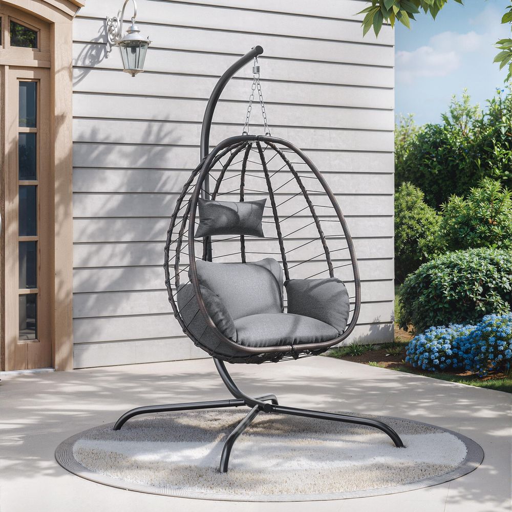 Hanging Egg Chair - Pieces Outdoor Hanging Egg Chair with
