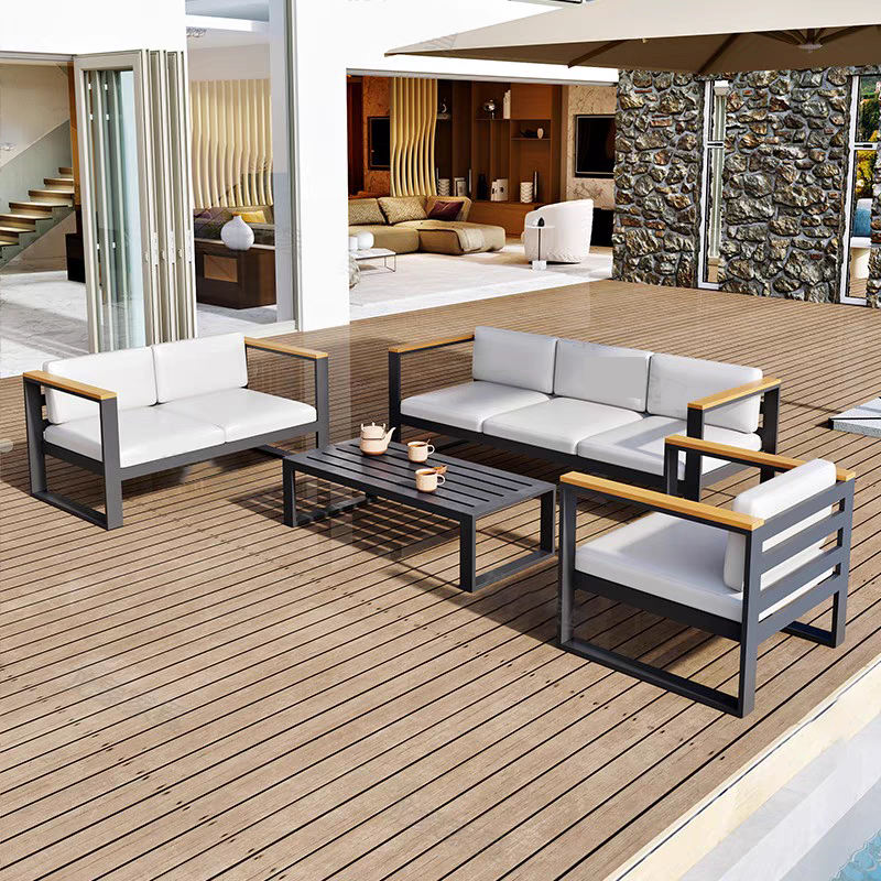 Outdoor Furniture Sale - Modern Style Aluminum Patio Sofa Set