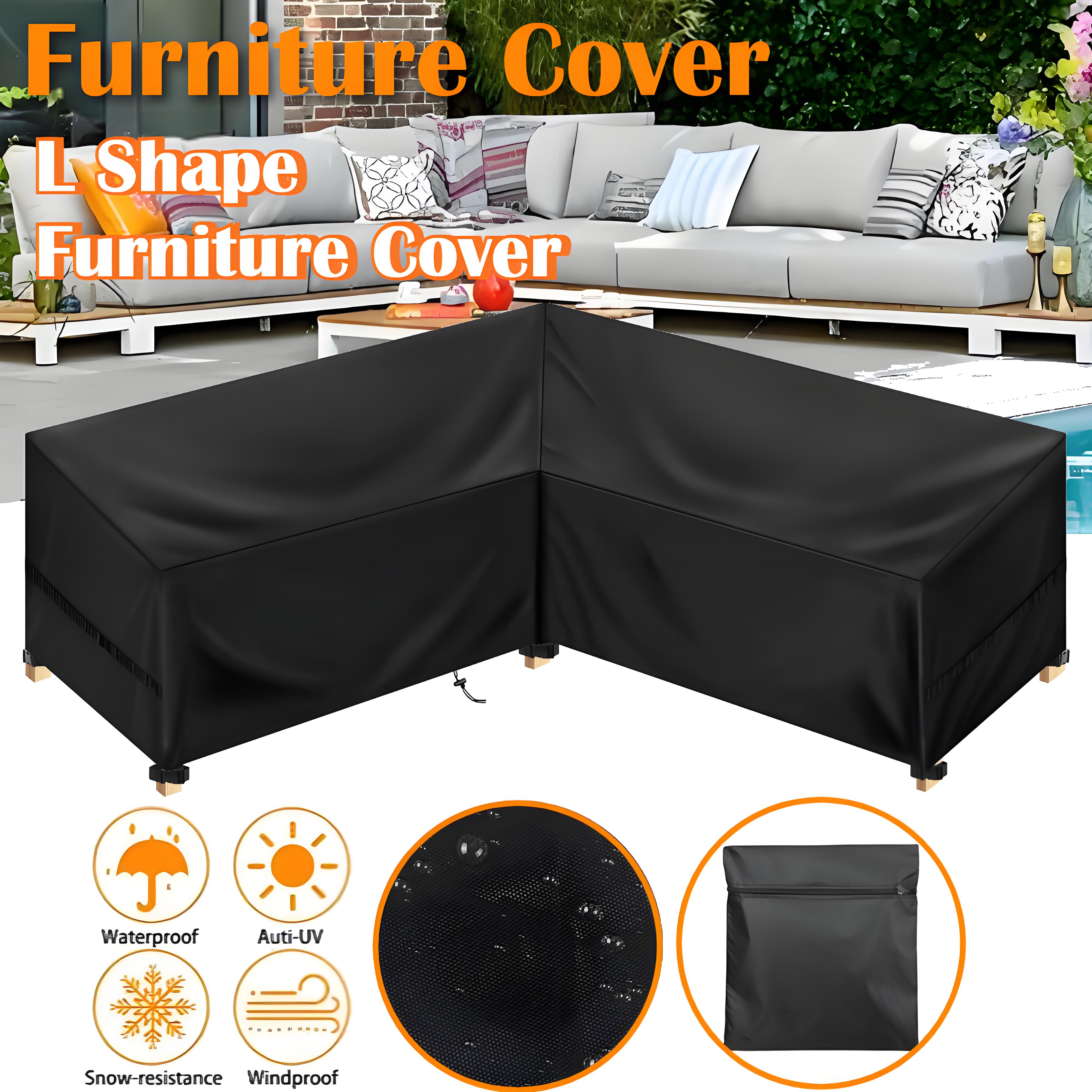 Outdoor Furniture Fabric Waterproof - L Shape Furniture Waterproof Cover Outdoor
