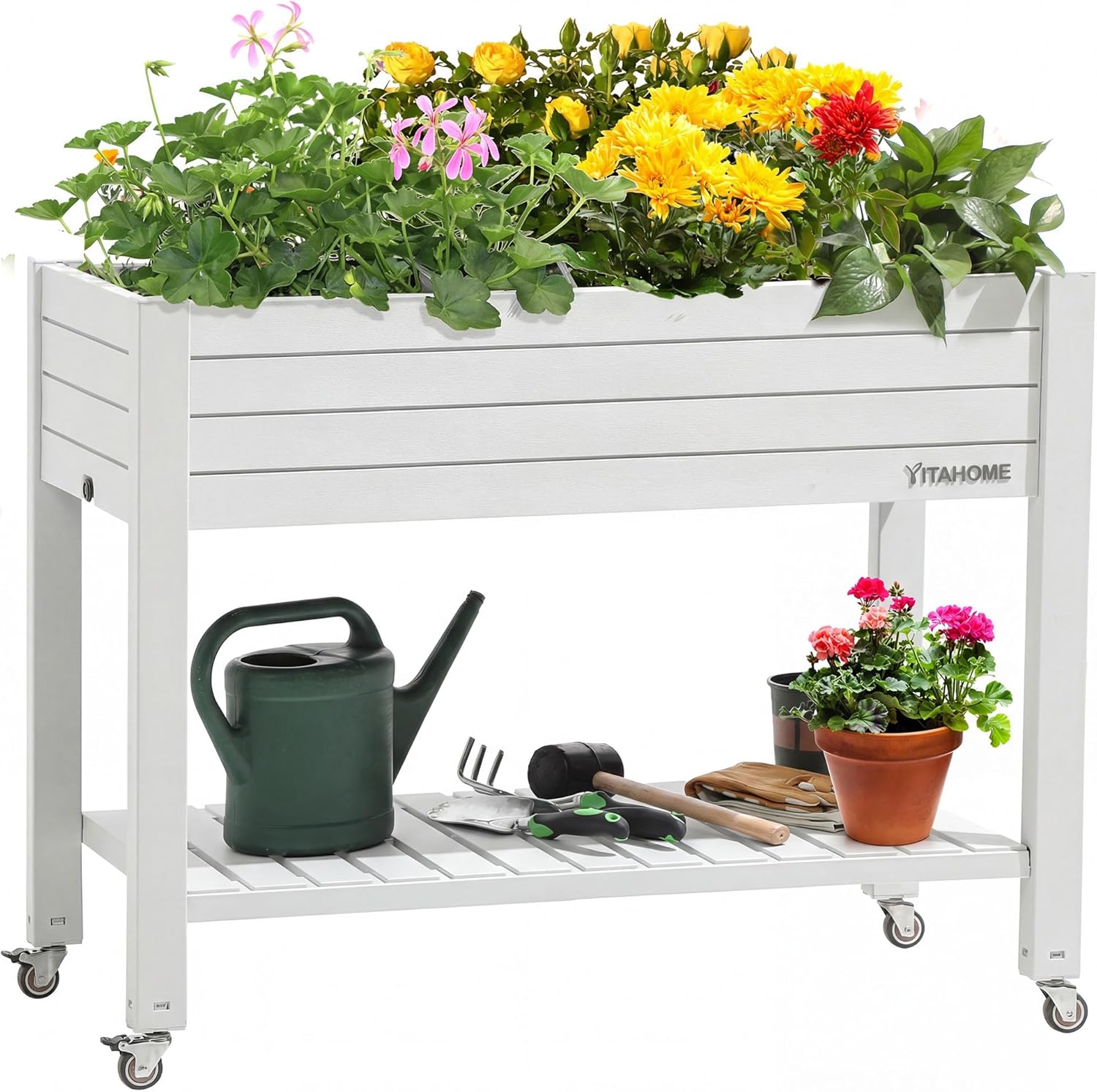 Garden Storage Box - Elevated Garden Bed with Legs and