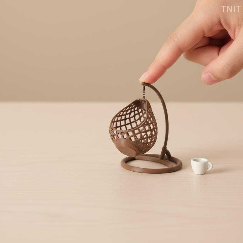 [JN] 1Pcs DIY Diorama Scene Ac - Hanging Egg Chair ulasan dan harga