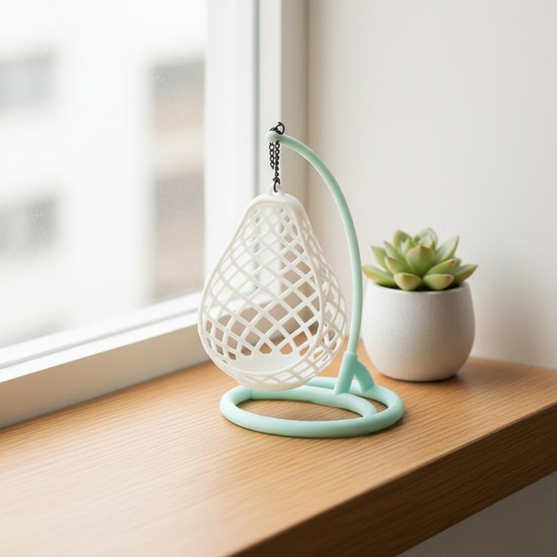 [JN] 1Pcs DIY Diorama Scene Ac - Hanging Egg Chair ulasan dan harga