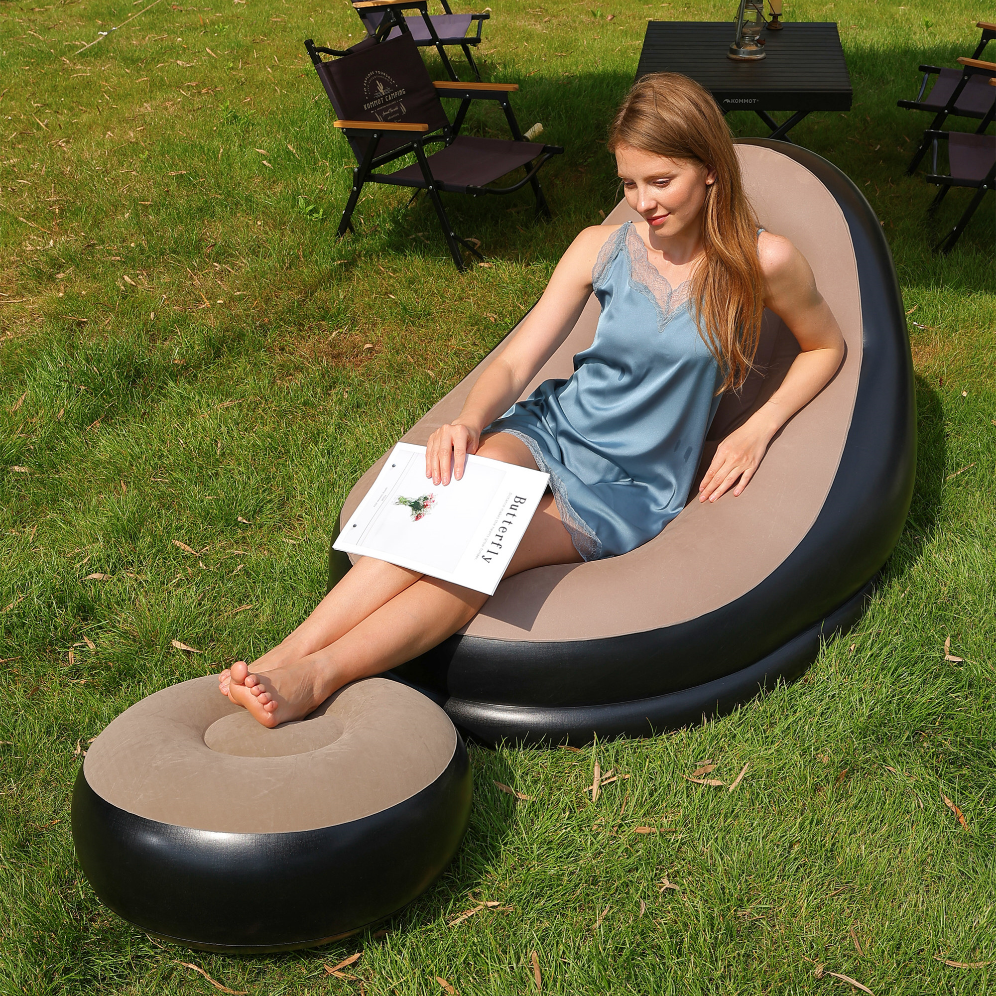 Lazy Couch Sofas Inflatable Ch - Outdoor Furniture Sale ulasan dan harga