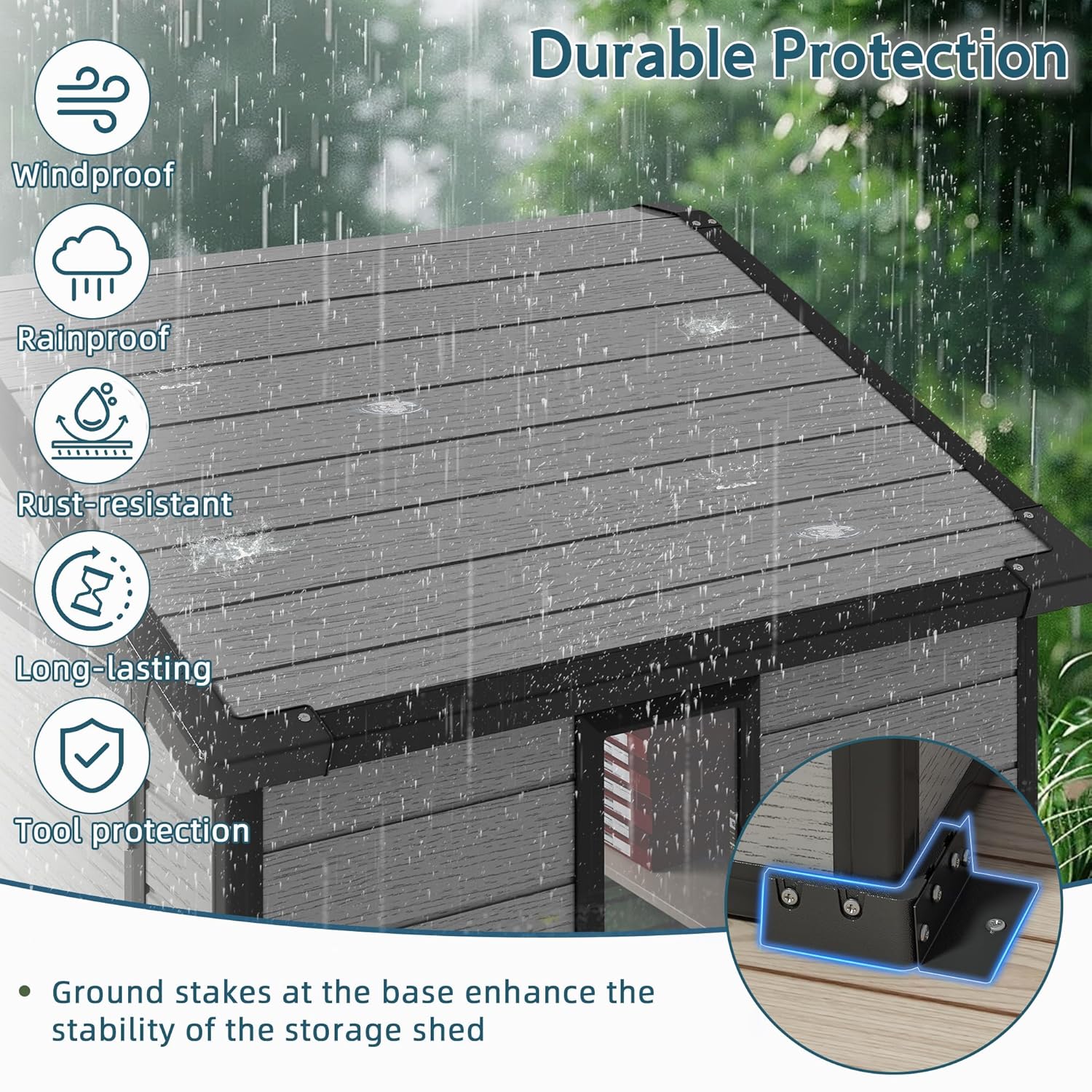 6X4 FT Outdoor Shed, Plastic S - Outdoor Furniture Sale ulasan dan harga