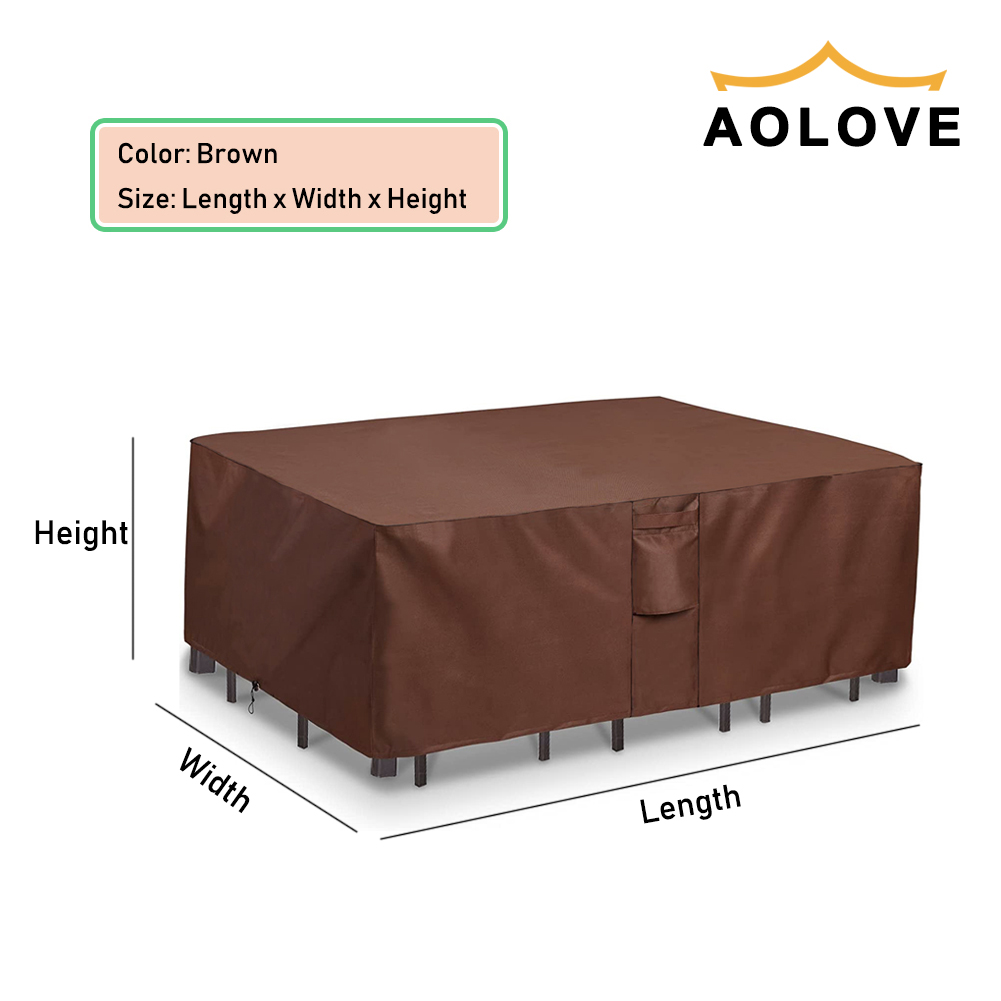 Brown 420D HEAVY DUTY Outdoor  - Outdoor Furniture Fabric Waterproof ulasan dan harga