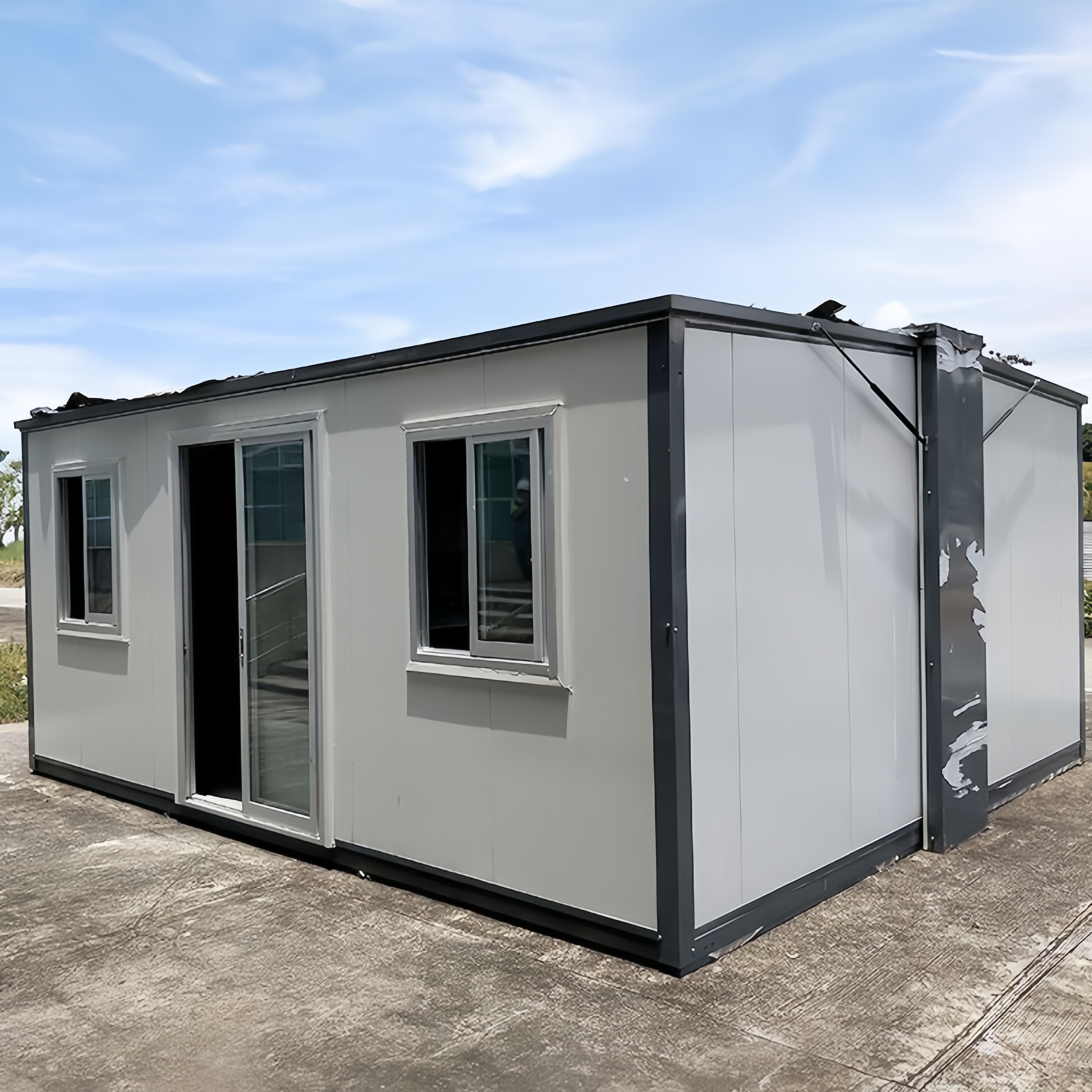 30FT Movable Modular Cabin Por - Outdoor Furniture Metal ulasan dan harga