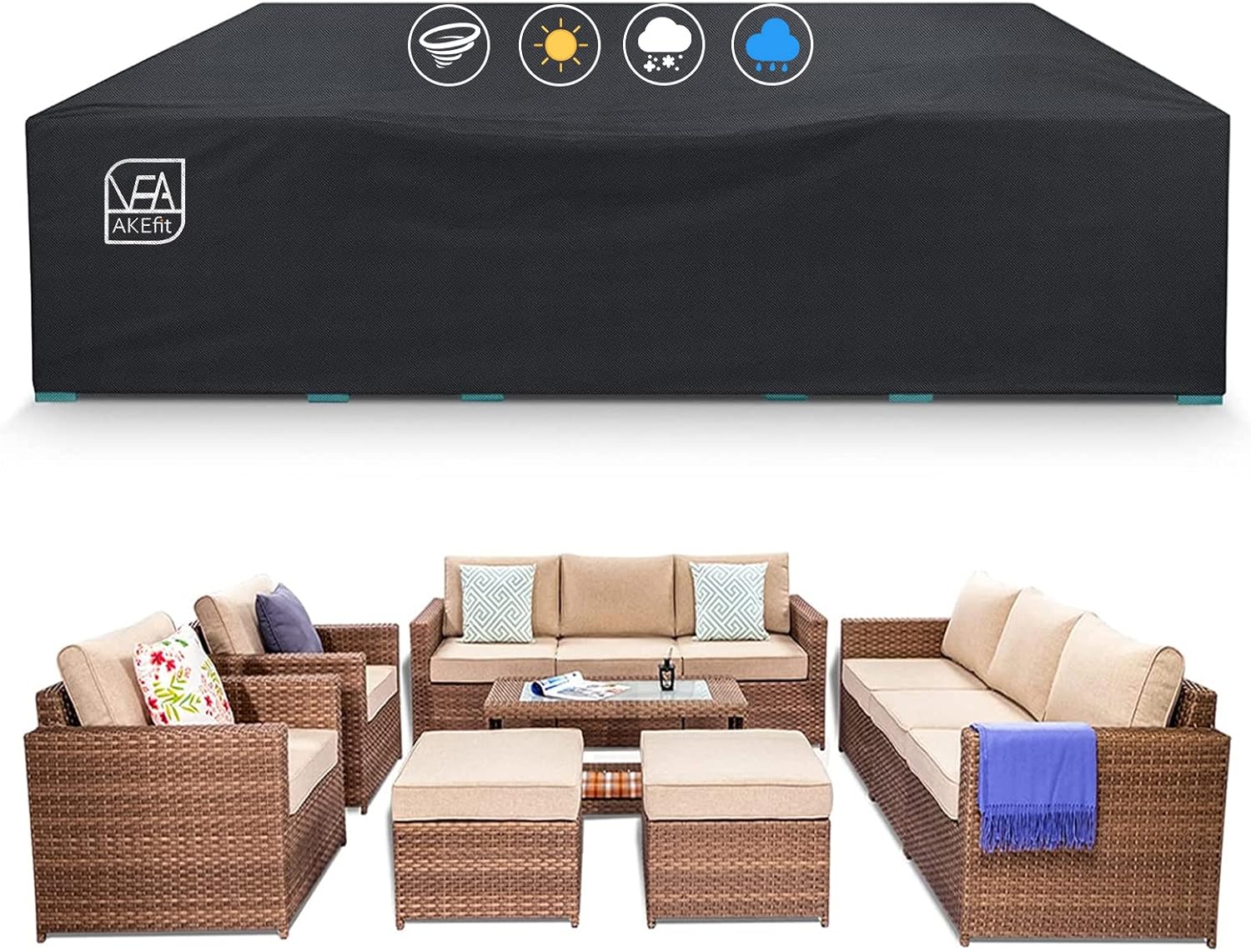 Heavy Duty Waterproof Patio Fu - Outdoor Furniture Fabric Waterproof ulasan dan harga