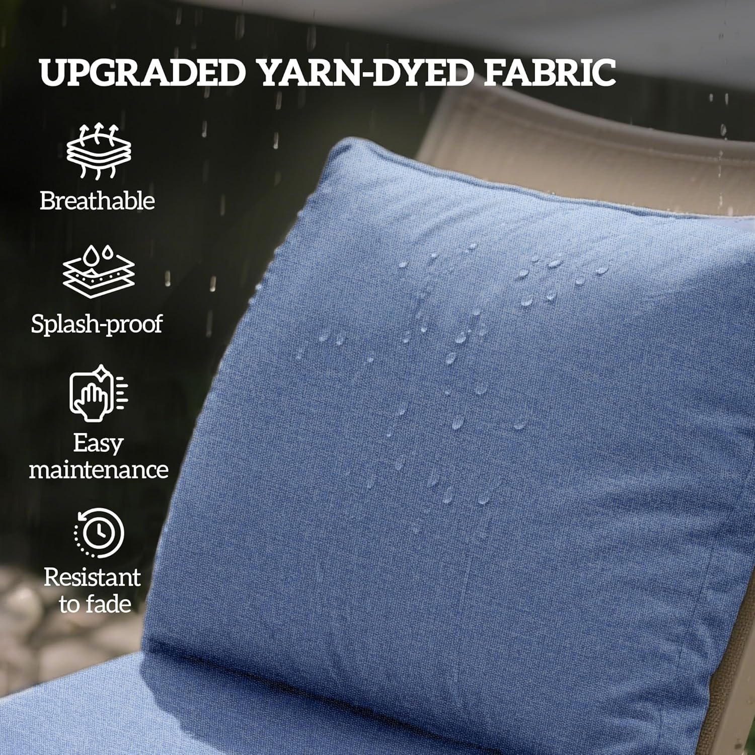2-Pack Patio Chair Cushions, F - Outdoor Furniture Cushions 24 X 24 ulasan dan harga