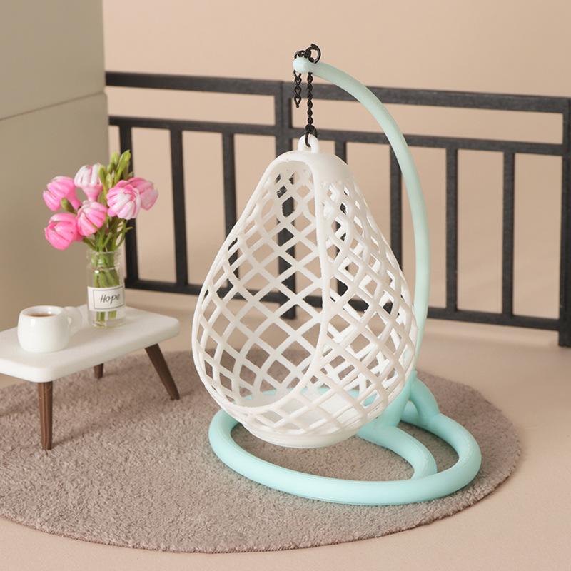 1Pcs DIY Diorama Scene Accesso - Hanging Egg Chair ulasan dan harga