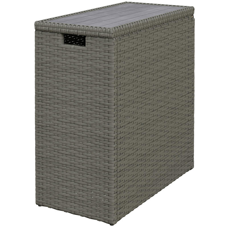 Poly Rattan Garden Box, 66 L S - Garden Storage Box ulasan dan harga