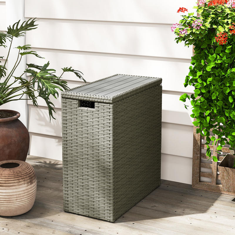Poly Rattan Garden Box, 66 L S - Garden Storage Box ulasan dan harga