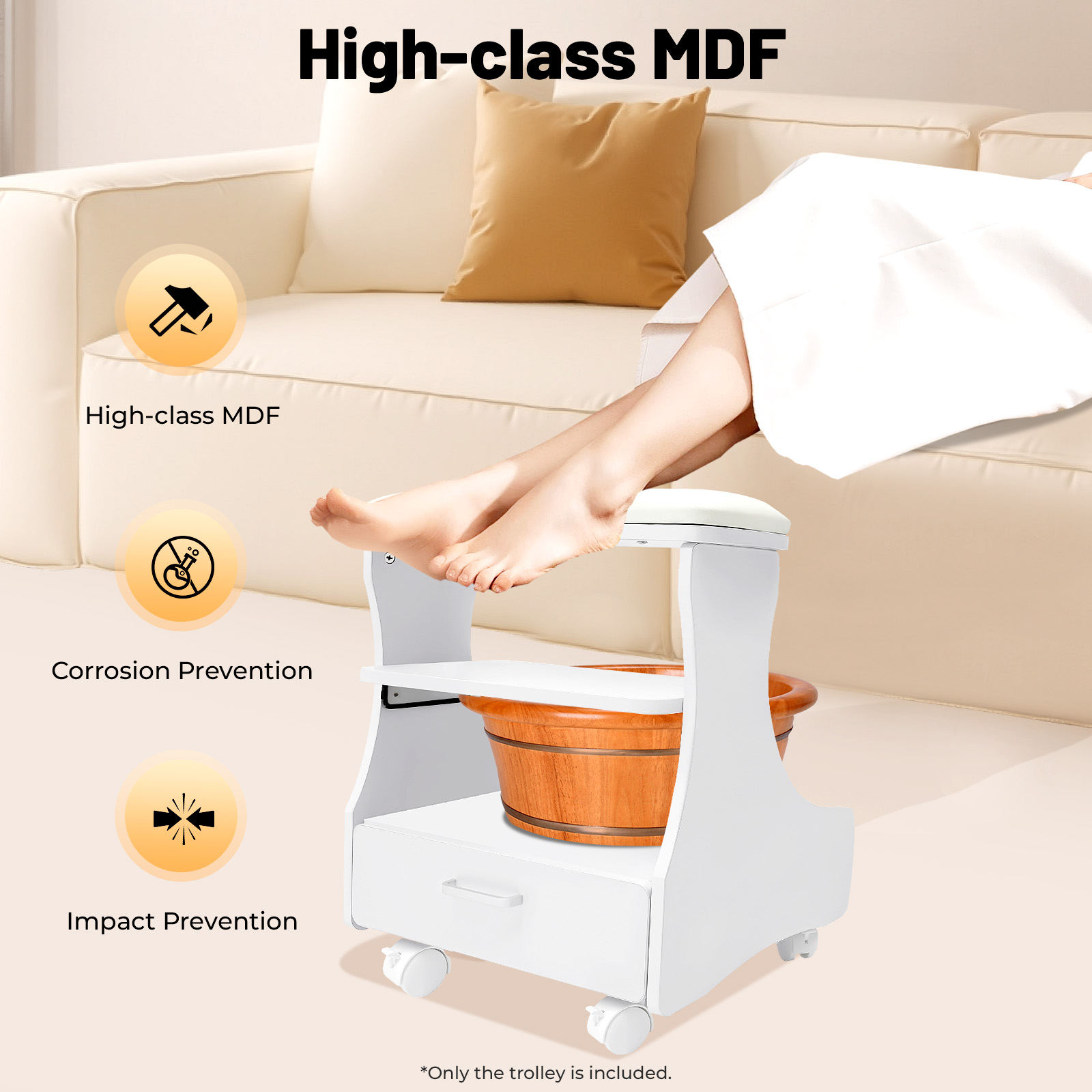 Foot Rest Pedicure Manicure Fu - Outdoor Furniture Glides ulasan dan harga