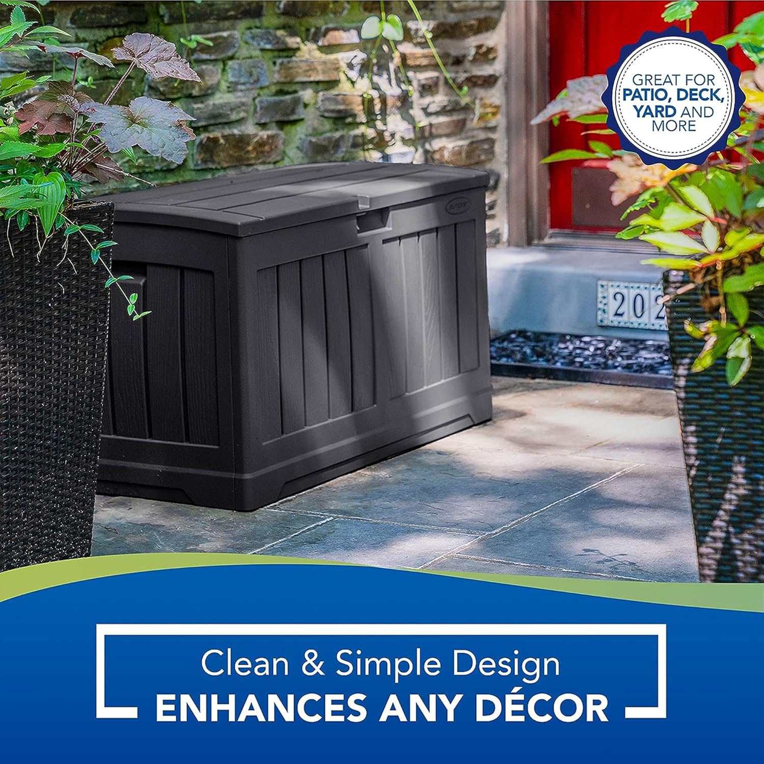 50 Gallon Resin Outdoor Storag - Garden Storage Box ulasan dan harga