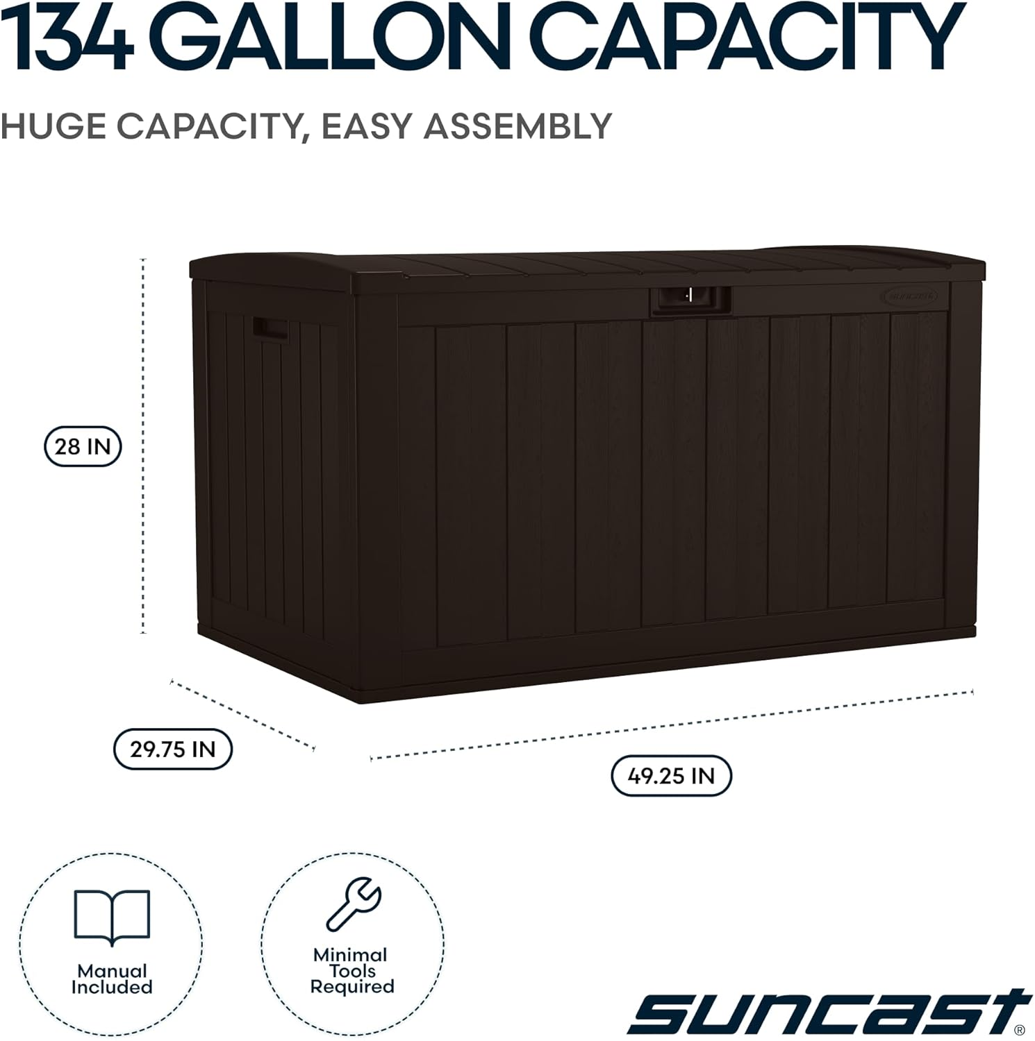 Extra-Large Outdoor Patio Deck - Garden Storage Box ulasan dan harga