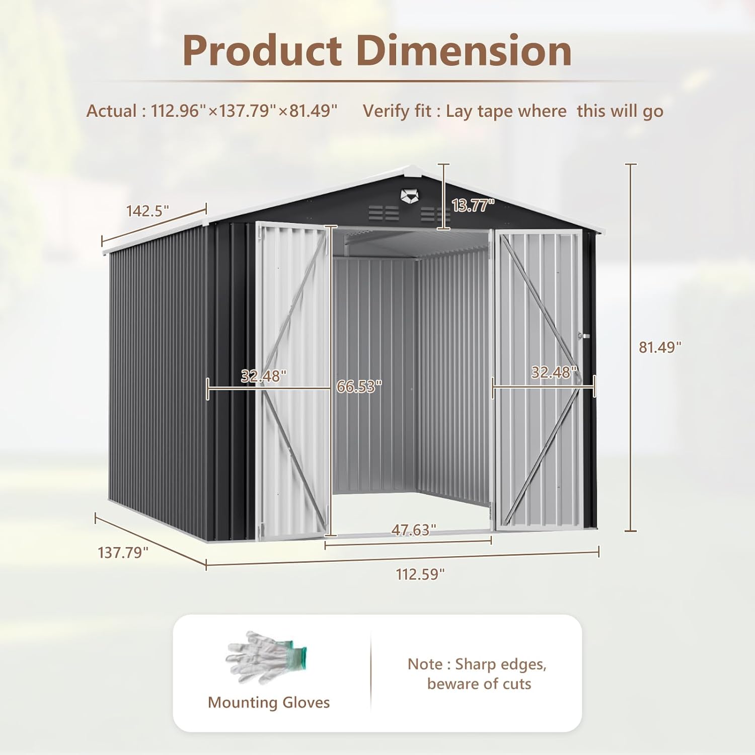 10x12 FT Metal Outdoor Storage - Outdoor Furniture Sale ulasan dan harga