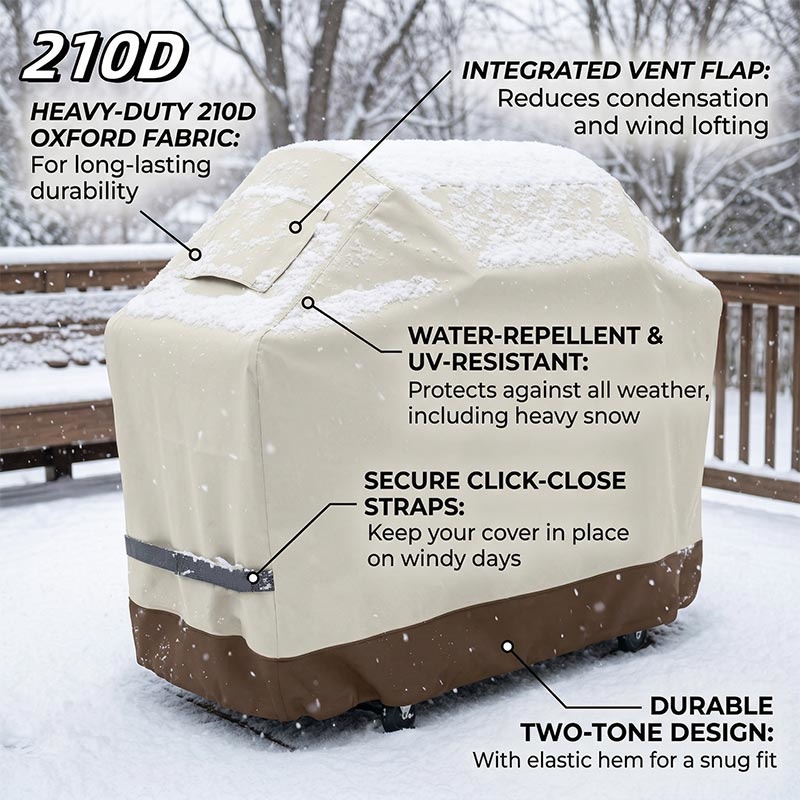 210D BBQ Beige Barbecue Grill  - Outdoor Furniture Fabric Waterproof ulasan dan harga