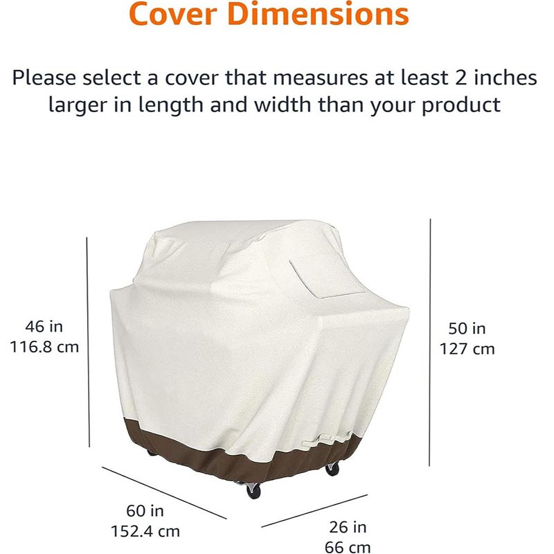 210D BBQ Beige Barbecue Grill  - Outdoor Furniture Fabric Waterproof ulasan dan harga