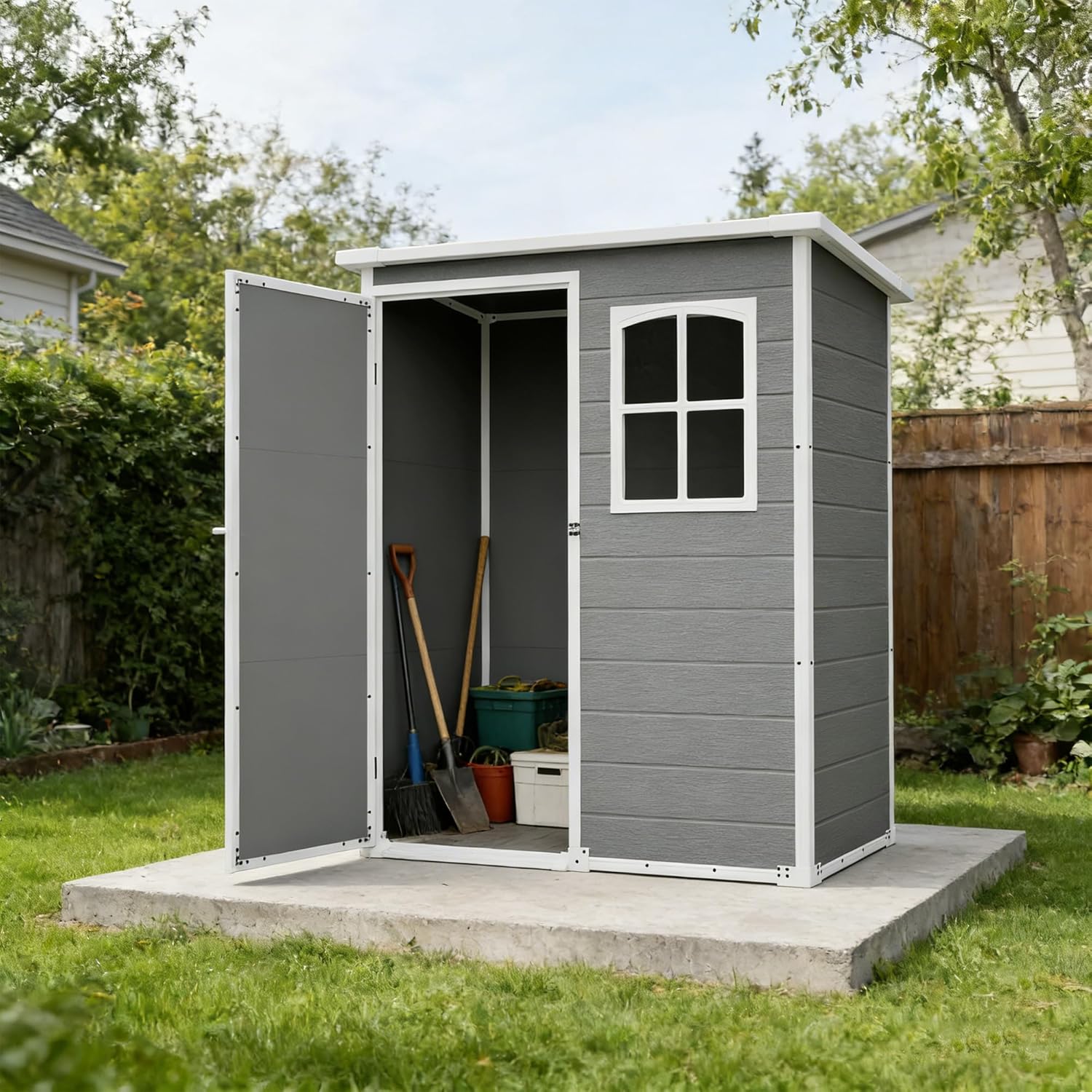 Resin Outdoor Storage Shed Kit - Outdoor Furniture Patio ulasan dan harga