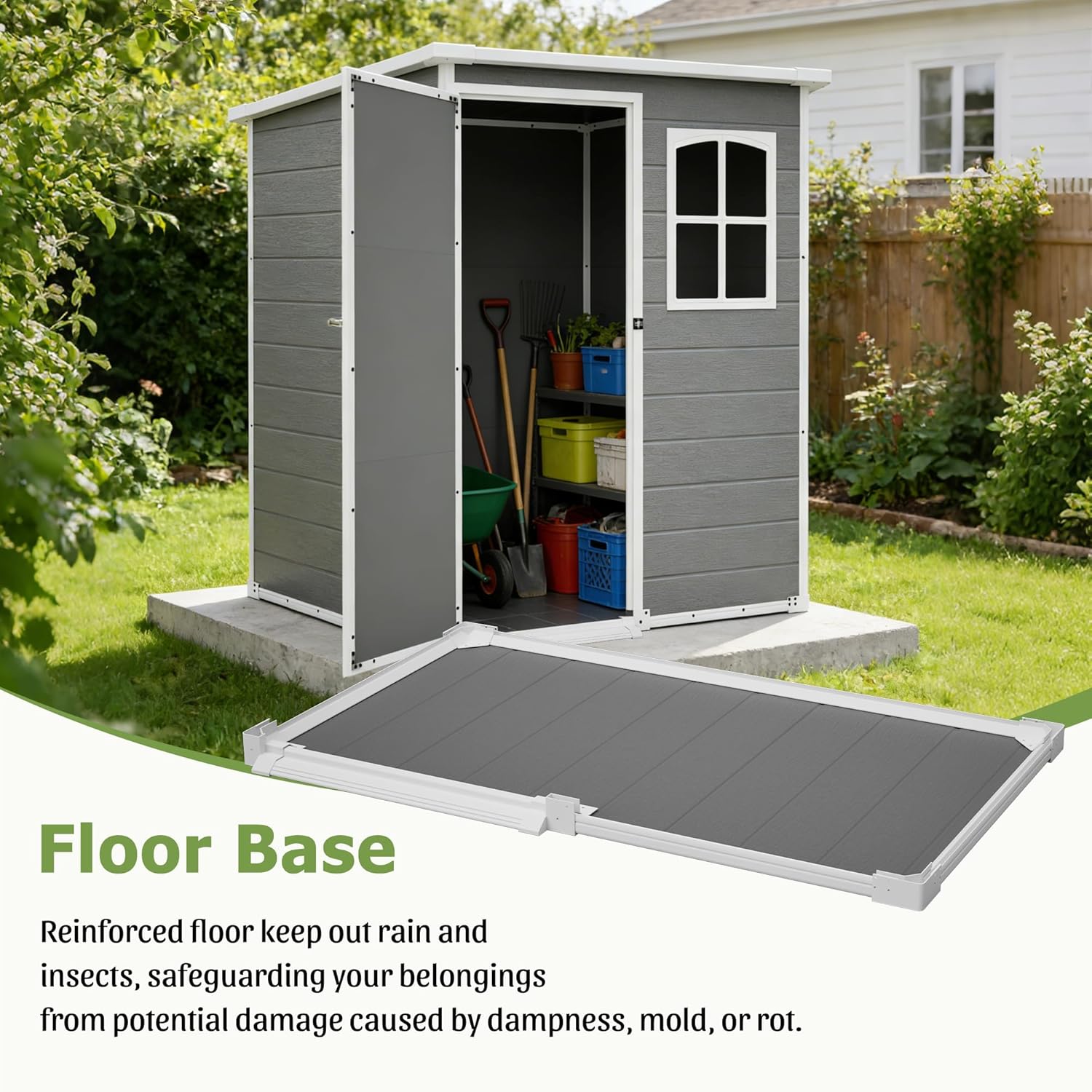 Resin Outdoor Storage Shed Kit - Outdoor Furniture Patio ulasan dan harga