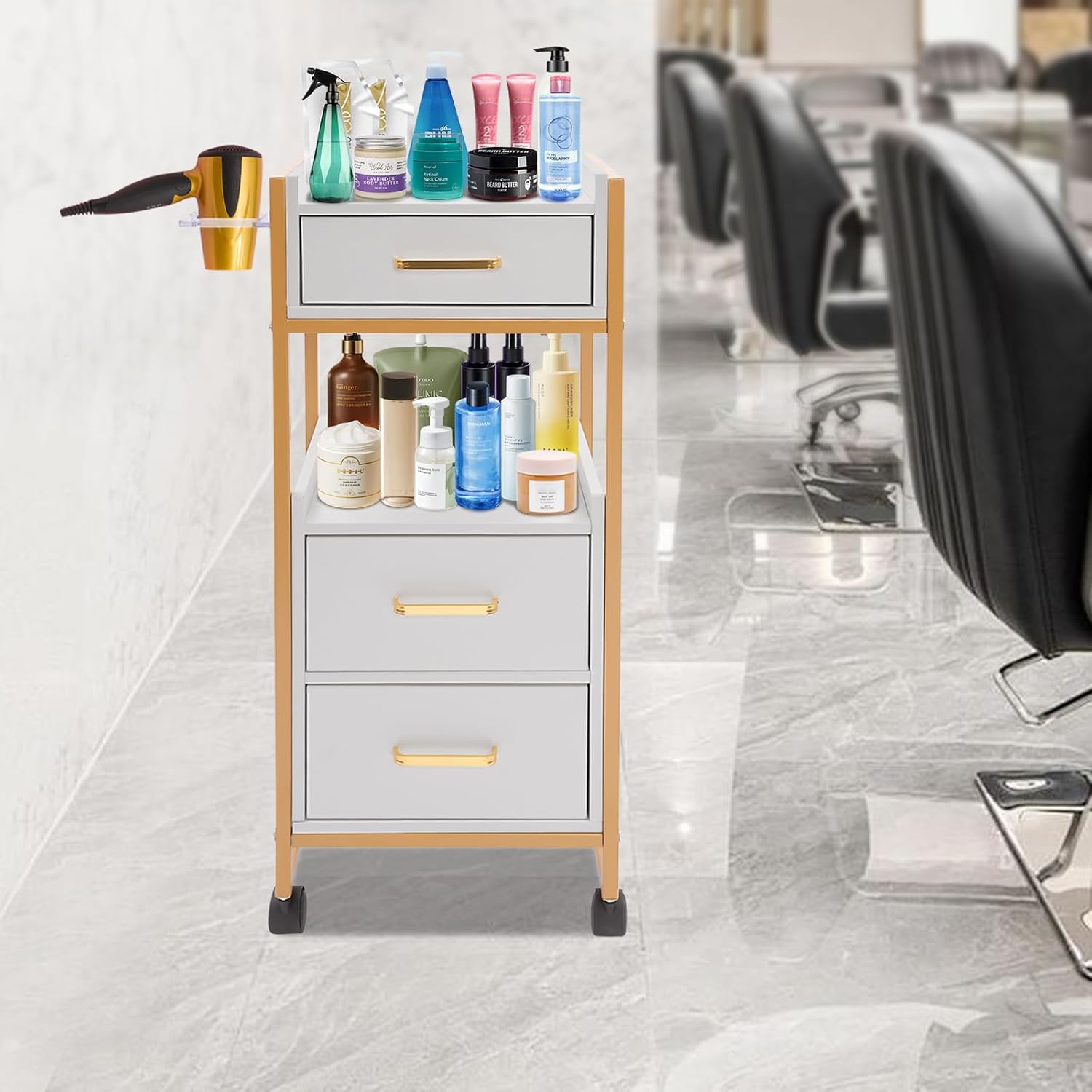 Salon Trolley with Universal W - Outdoor Furniture Glides ulasan dan harga
