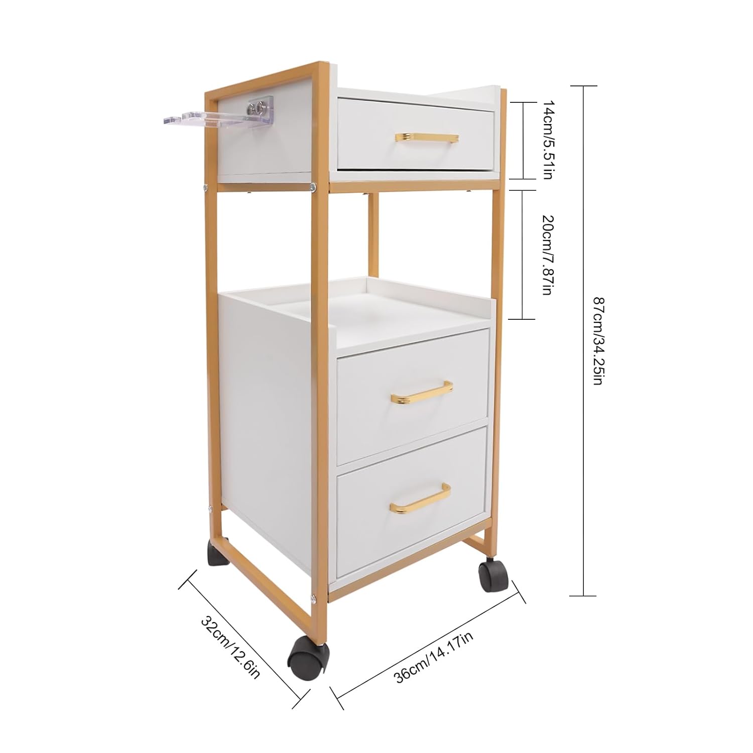Salon Trolley with Universal W - Outdoor Furniture Glides ulasan dan harga