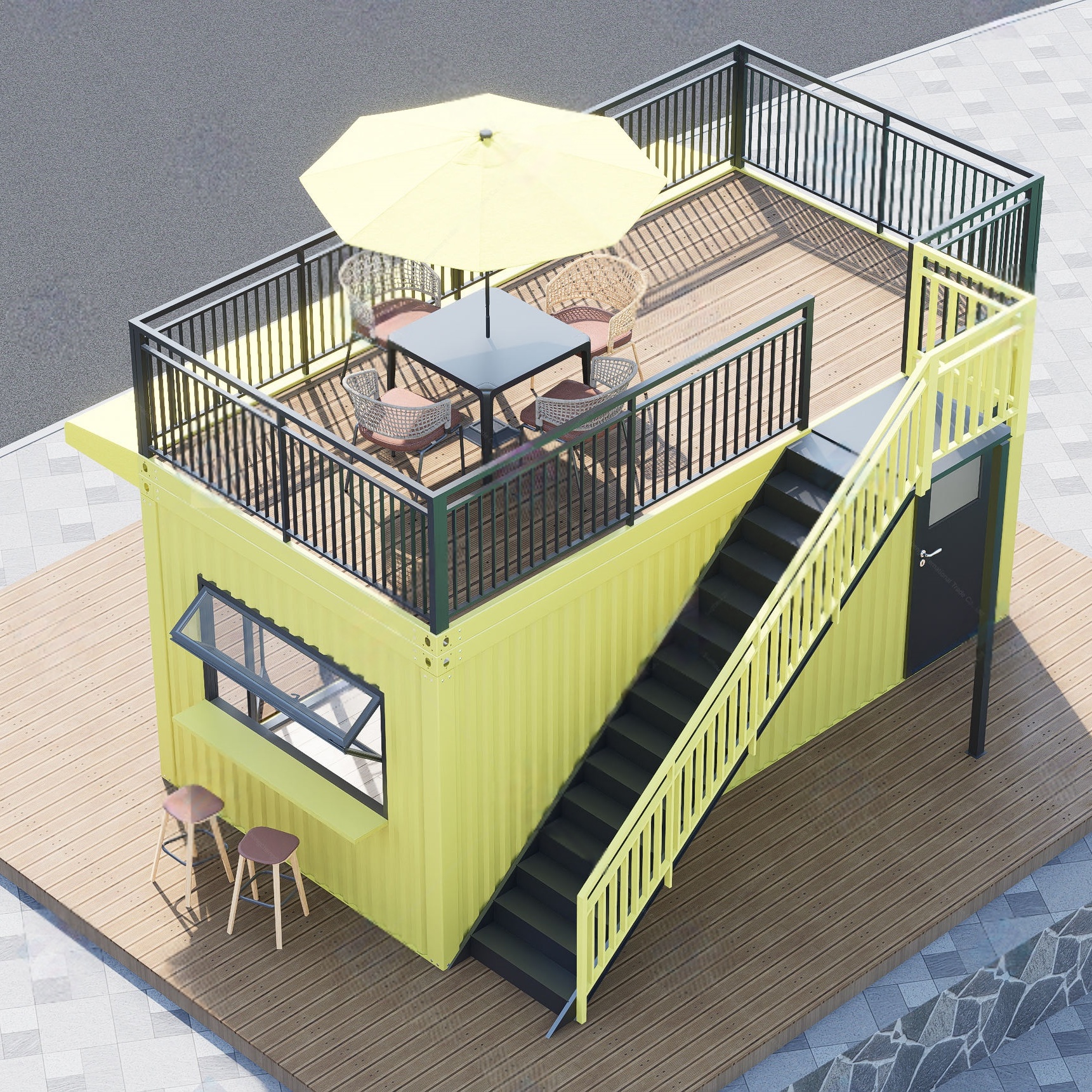Container House 2 3 Bedrooms L - Outdoor Furniture Metal ulasan dan harga