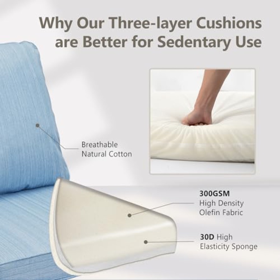 Outdoor Chair Cushion Set Thic - Outdoor Furniture Cushions 24 X 24 ulasan dan harga