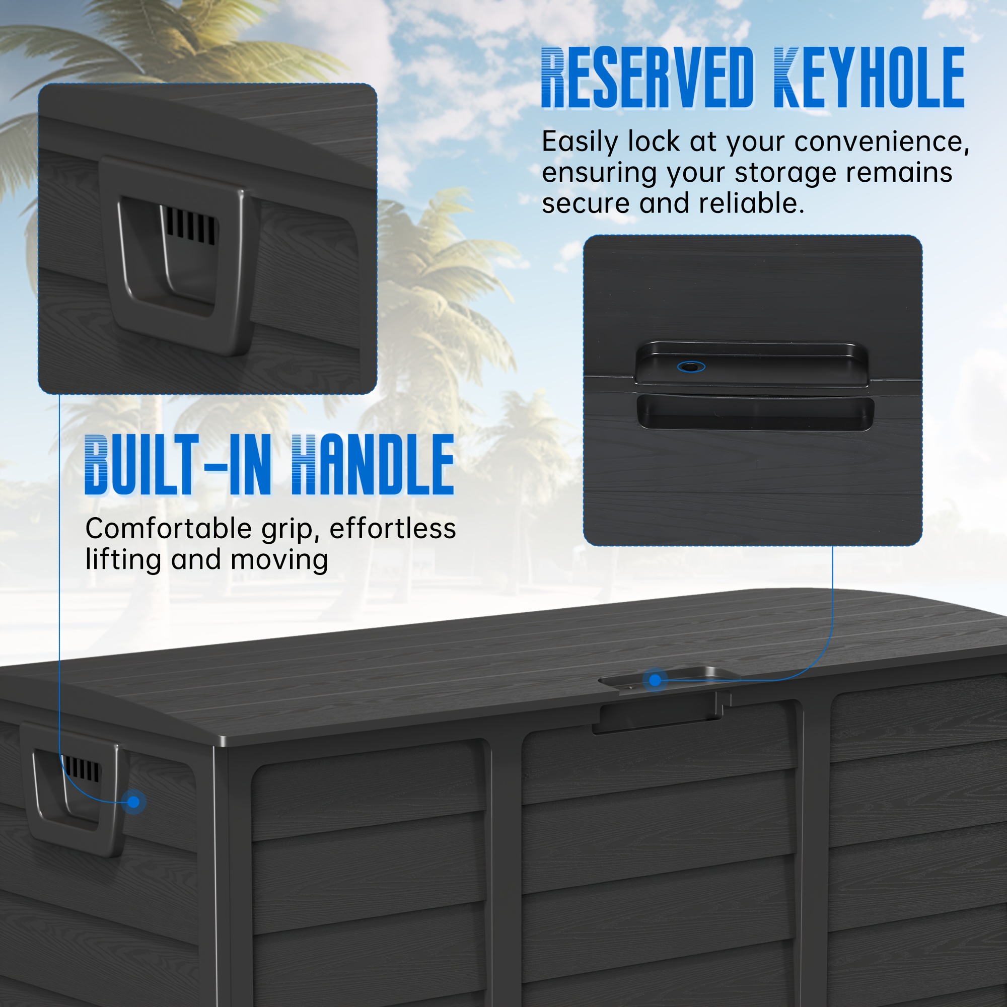 Weatherproof Resin Storage, 75 - Outdoor Furniture Patio ulasan dan harga
