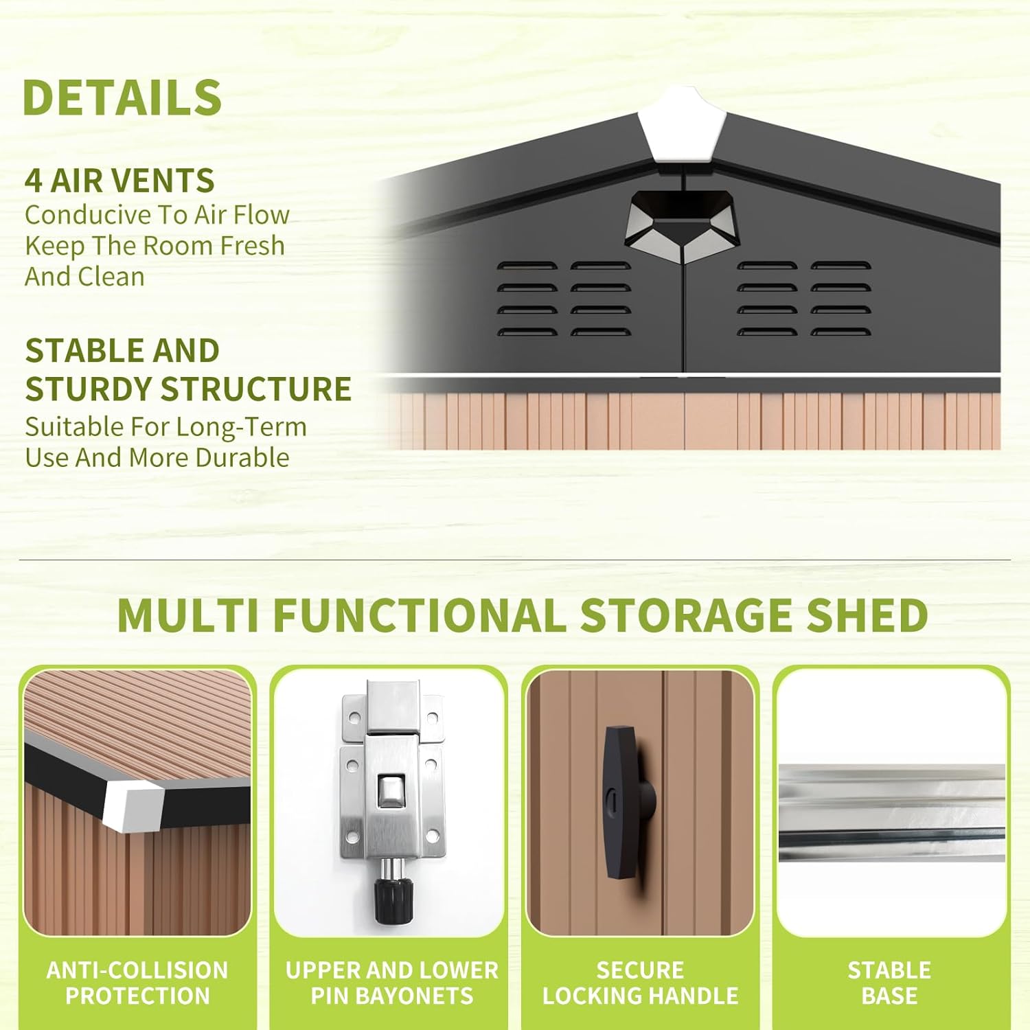 Metal Storage Shed,Outdoor Sto - Outdoor Furniture Metal ulasan dan harga