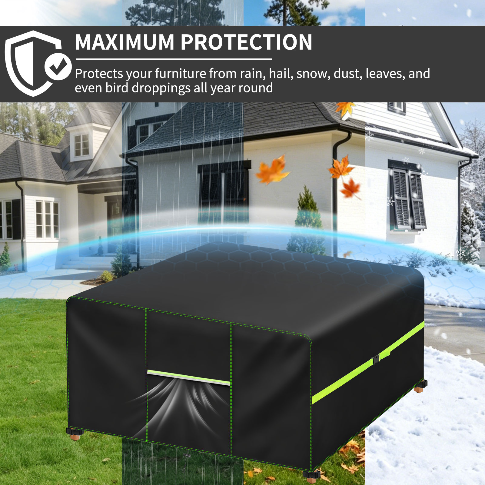 Garden Furniture Cover With Ai - Outdoor Furniture Fabric Waterproof ulasan dan harga