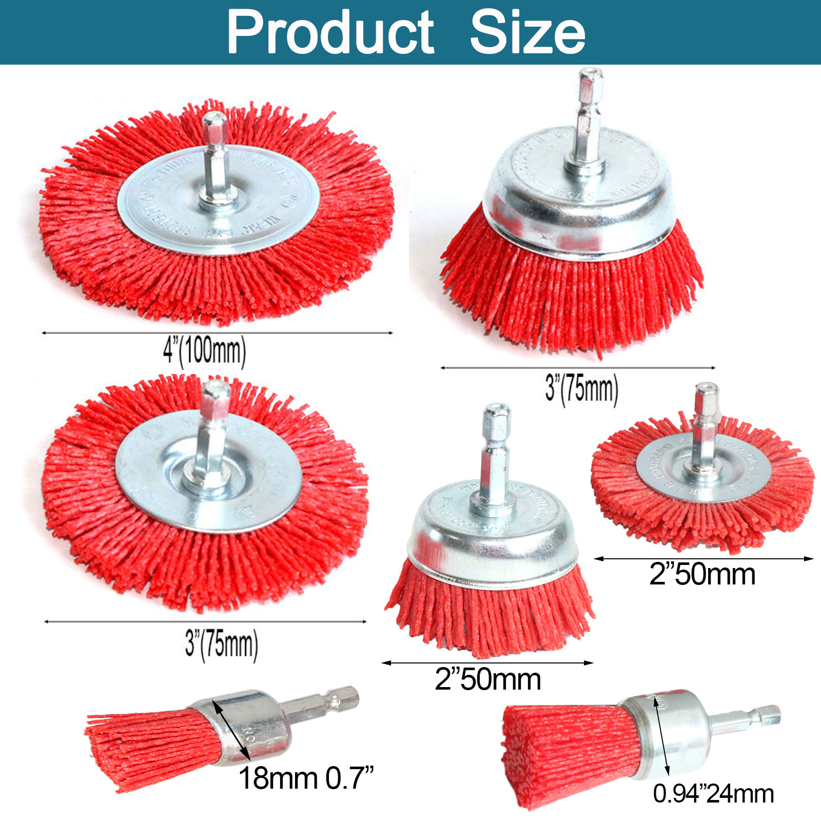 Nylon Cup Brush Abrasive Wire  - Outdoor Furniture Glides ulasan dan harga