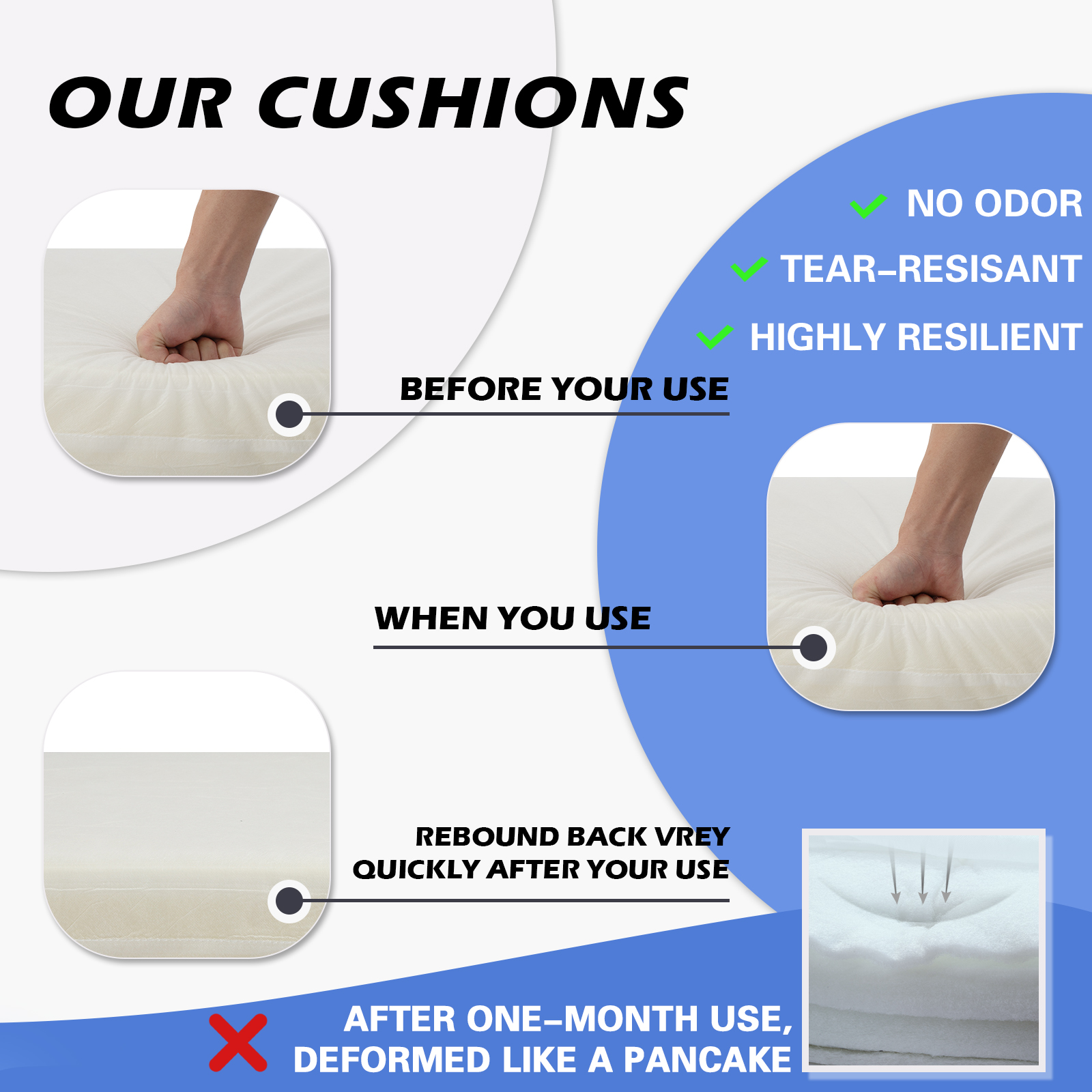 Outdoor Deep Seat Cushions for - Outdoor Furniture Cushions 24 X 24 ulasan dan harga
