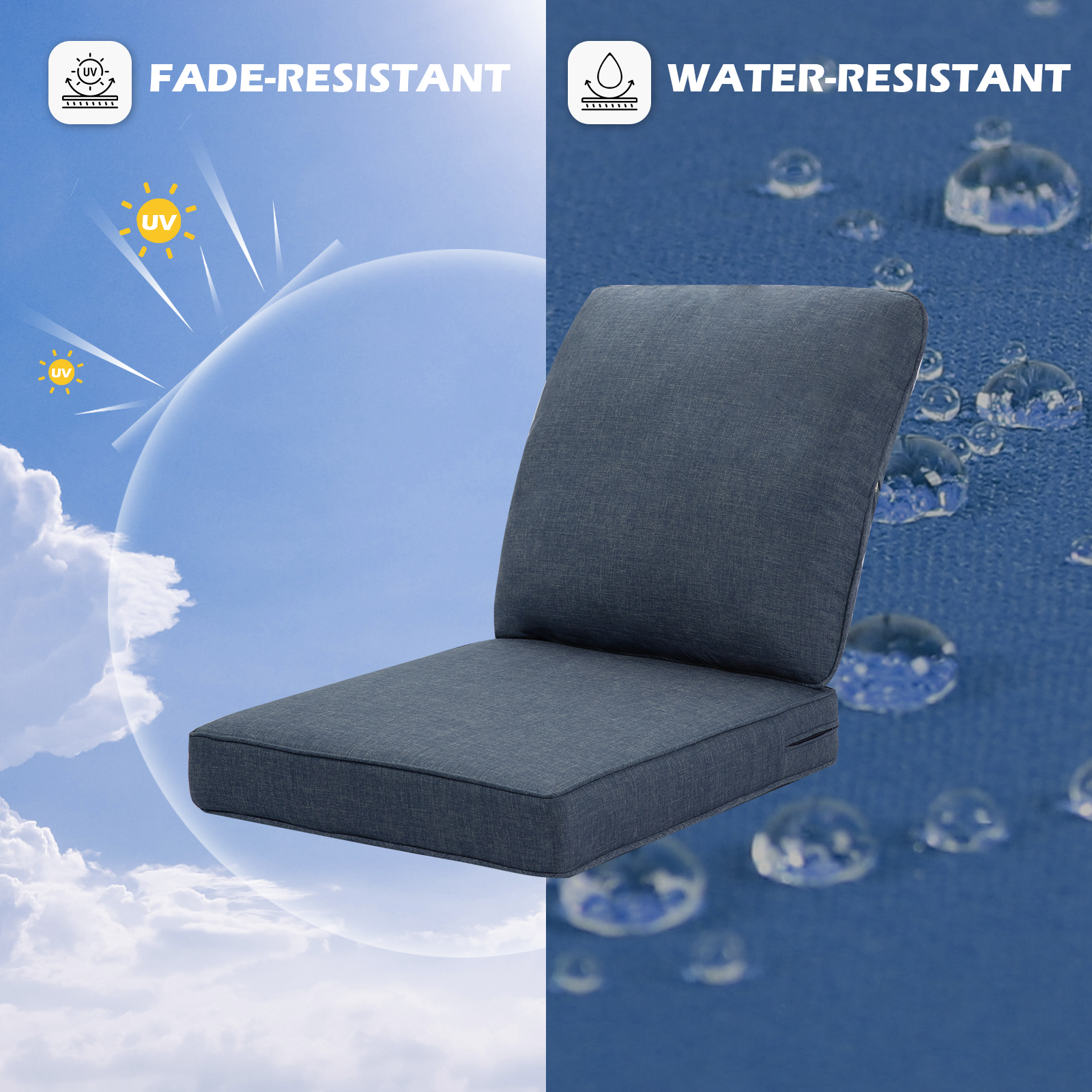 Outdoor Deep Seat Cushions for - Outdoor Furniture Cushions 24 X 24 ulasan dan harga