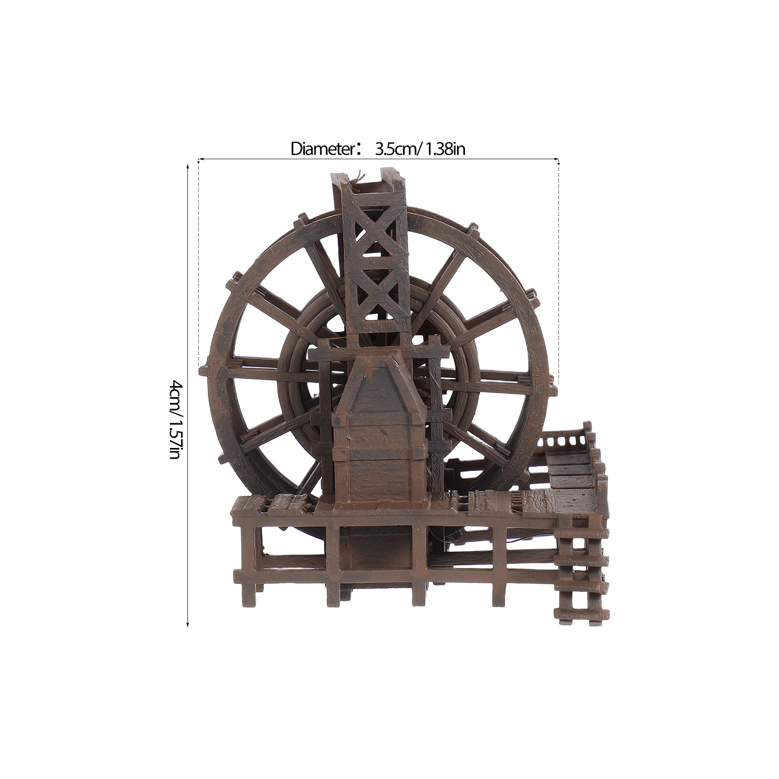 Miniature Water Wheel Ornament - Outdoor Furniture Glides ulasan dan harga