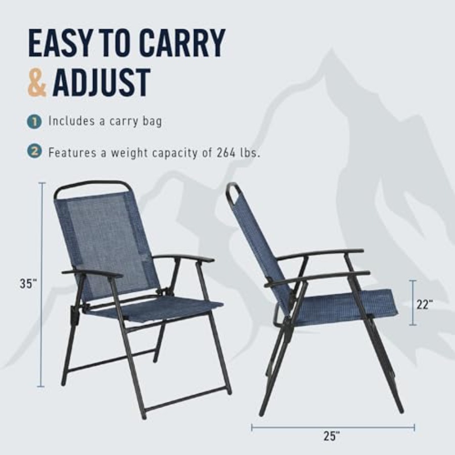 Trapper's Peak 3-Piece Folding - Outdoor Furniture Patio ulasan dan harga