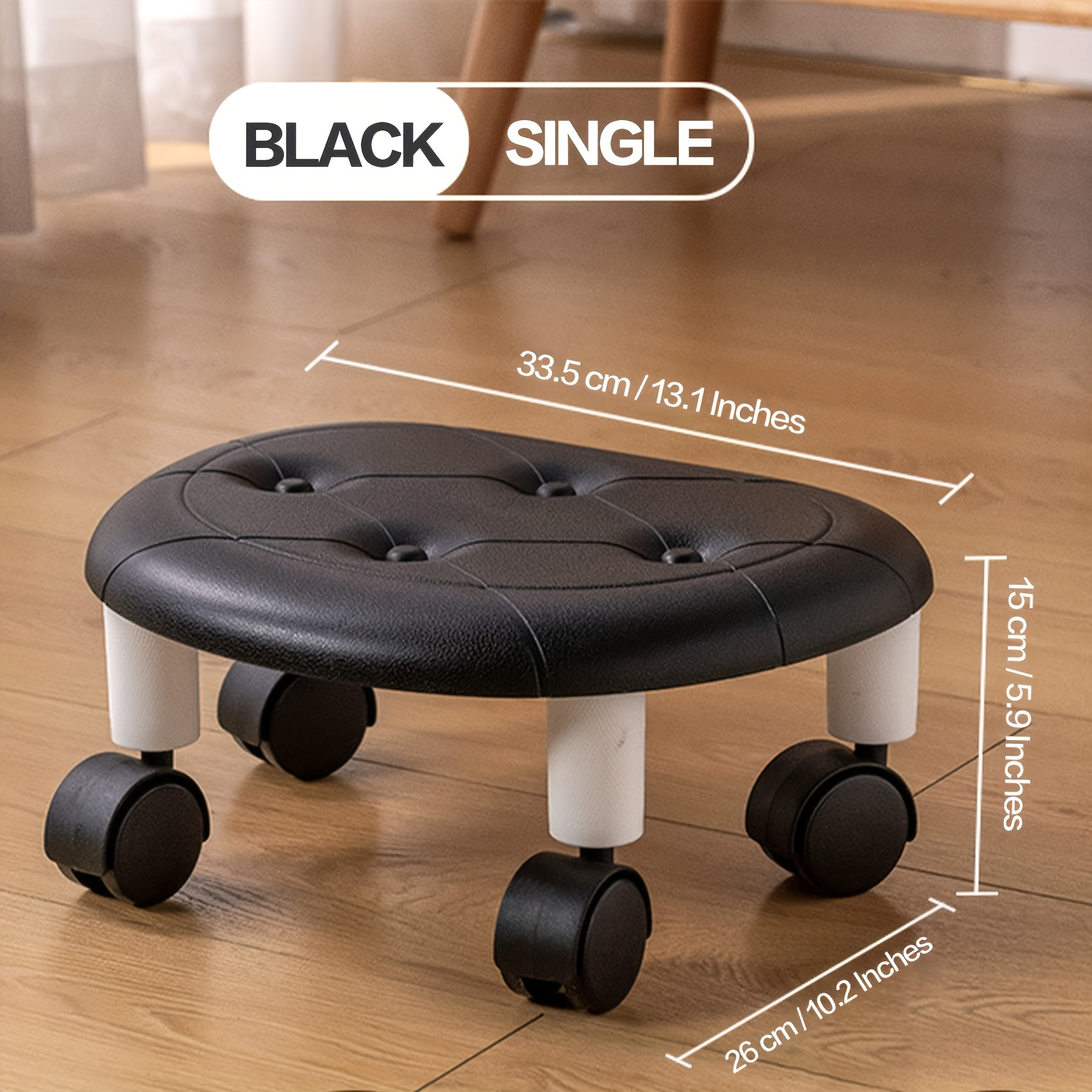 Rolling Low Stool with Wheels  - Outdoor Furniture Glides ulasan dan harga