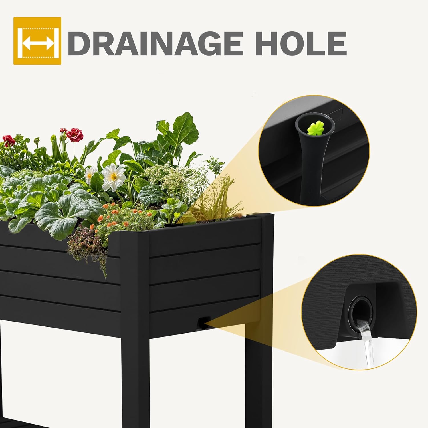 Raised Garden Bed Kit with Whe - Garden Storage Box ulasan dan harga