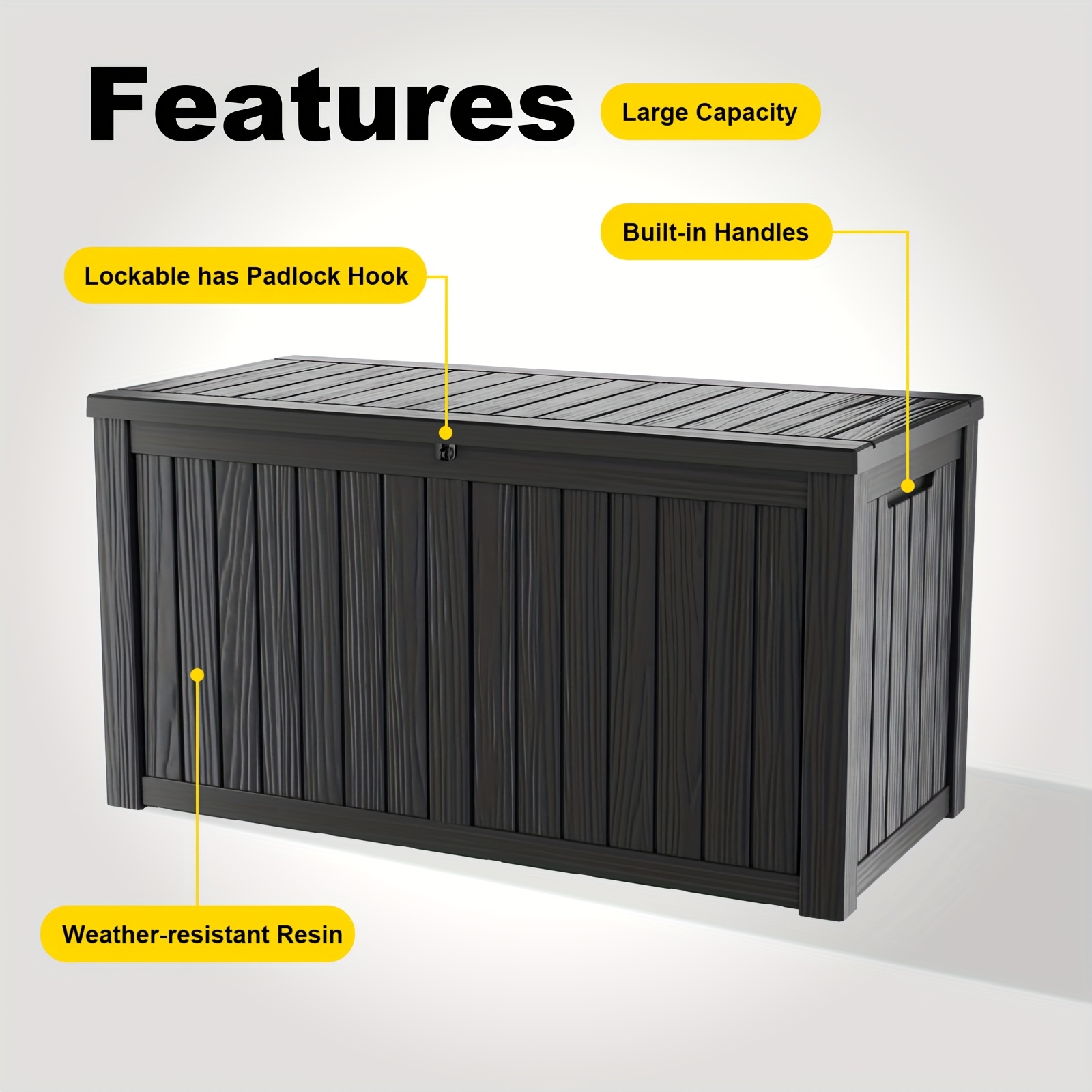 161 Gallon Deck Box, Indoor An - Garden Storage Box ulasan dan harga