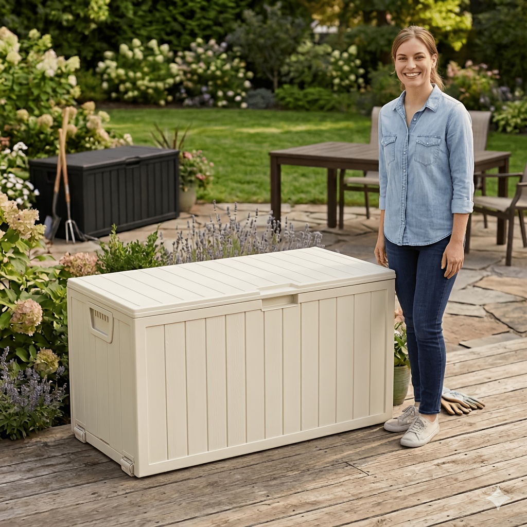 75/35 Gallon Outdoor Storage B - Outdoor Furniture Patio ulasan dan harga