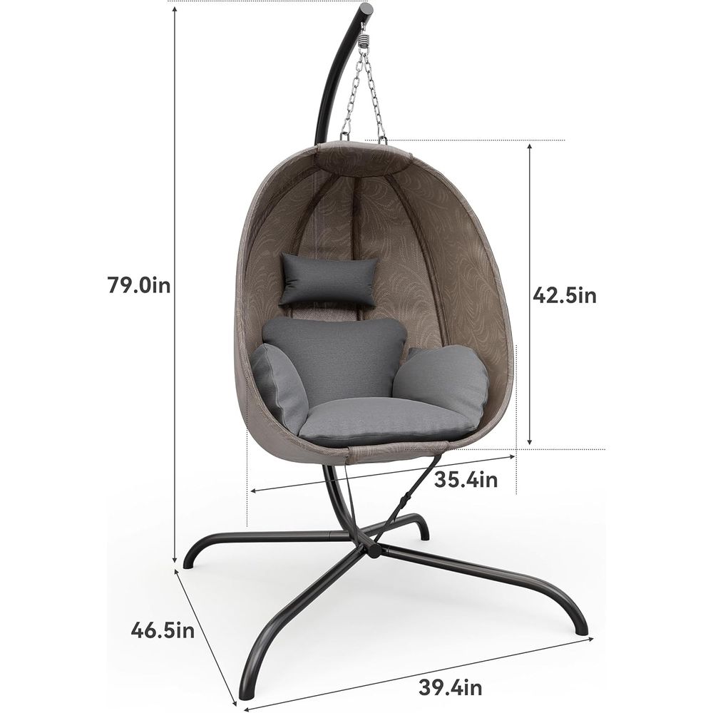 Outdoor Hanging Textilene Egg  - Hanging Egg Chair ulasan dan harga