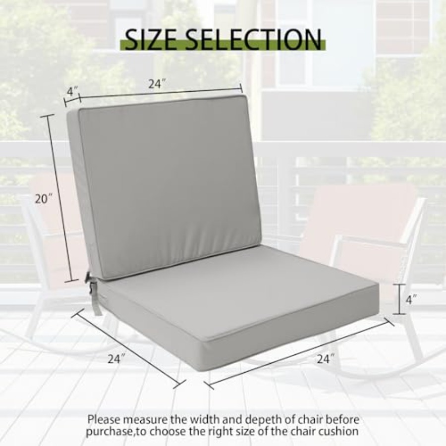 Outdoor Deep Seat Cushion Set  - Outdoor Furniture Cushions 24 X 24 ulasan dan harga
