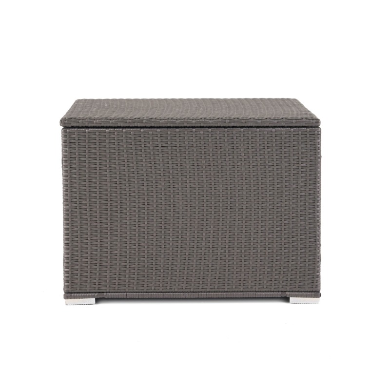 Dark Gray Rattan Outdoor Stora - Garden Storage Box ulasan dan harga