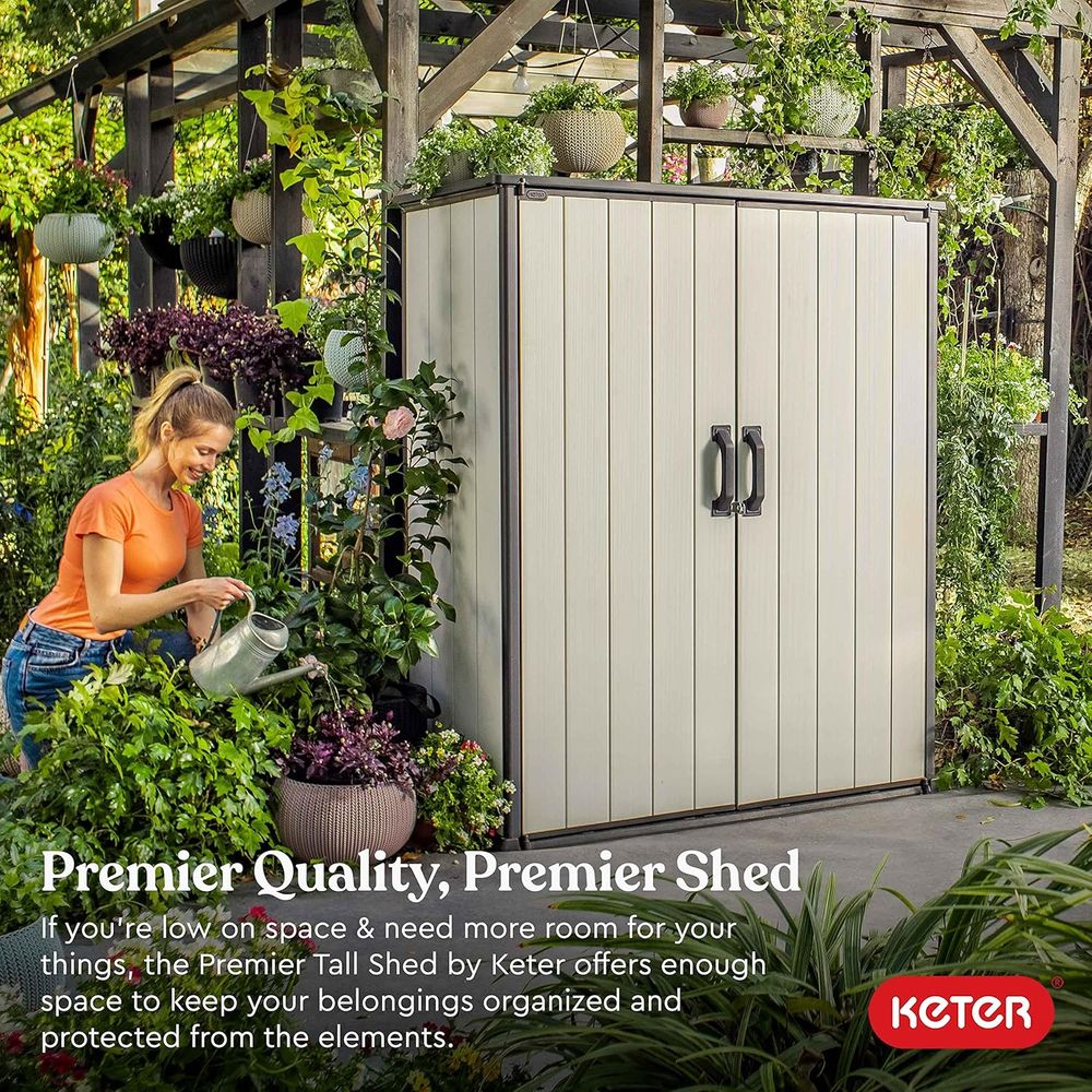 Resin Outdoor Storage Shed, 4. - Outdoor Furniture Patio ulasan dan harga
