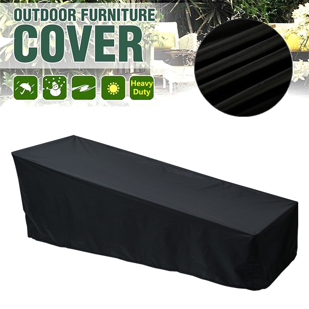 Outdoor Garden Sunbed Cover Su - Outdoor Furniture Fabric Waterproof ulasan dan harga