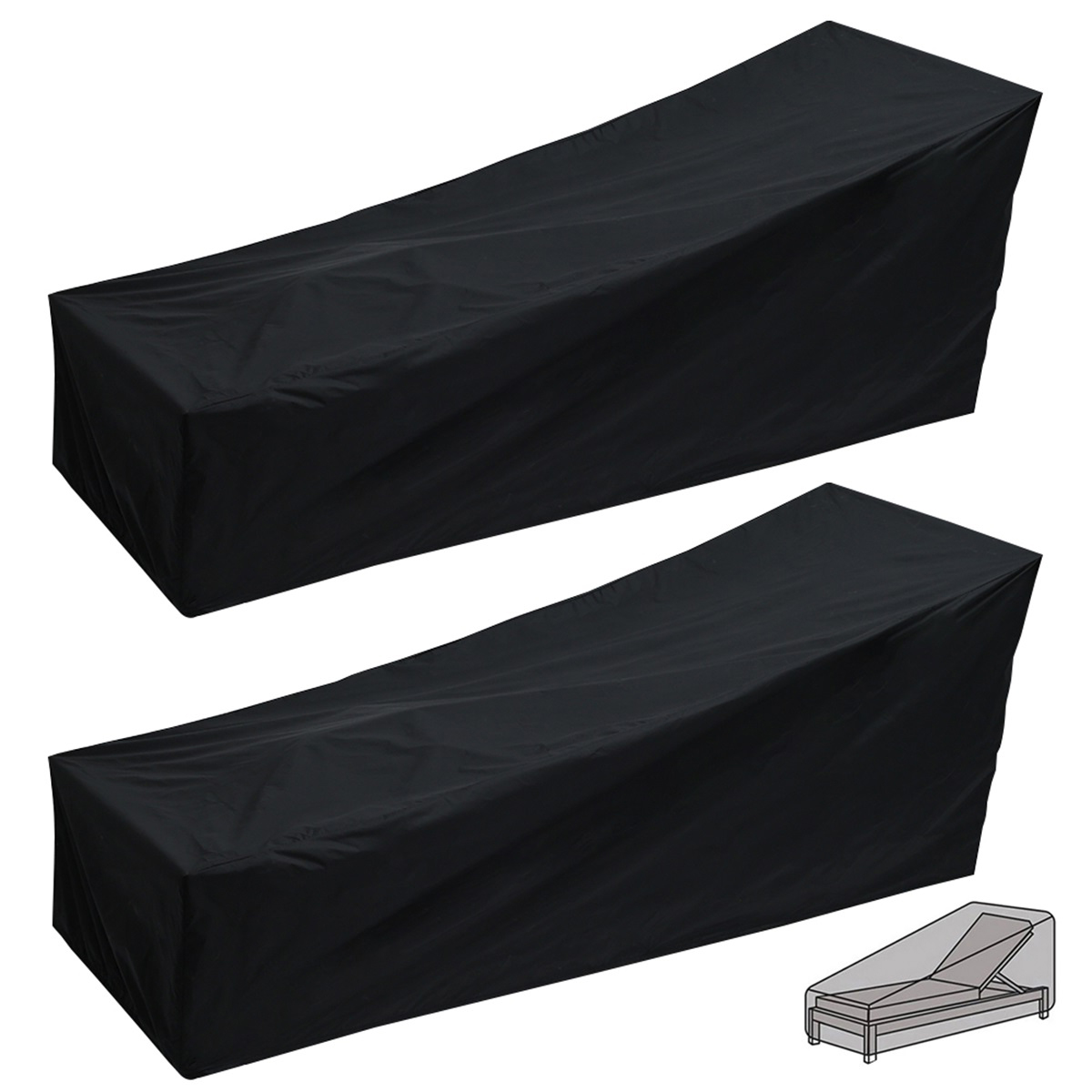 Outdoor Garden Sunbed Cover Su - Outdoor Furniture Fabric Waterproof ulasan dan harga