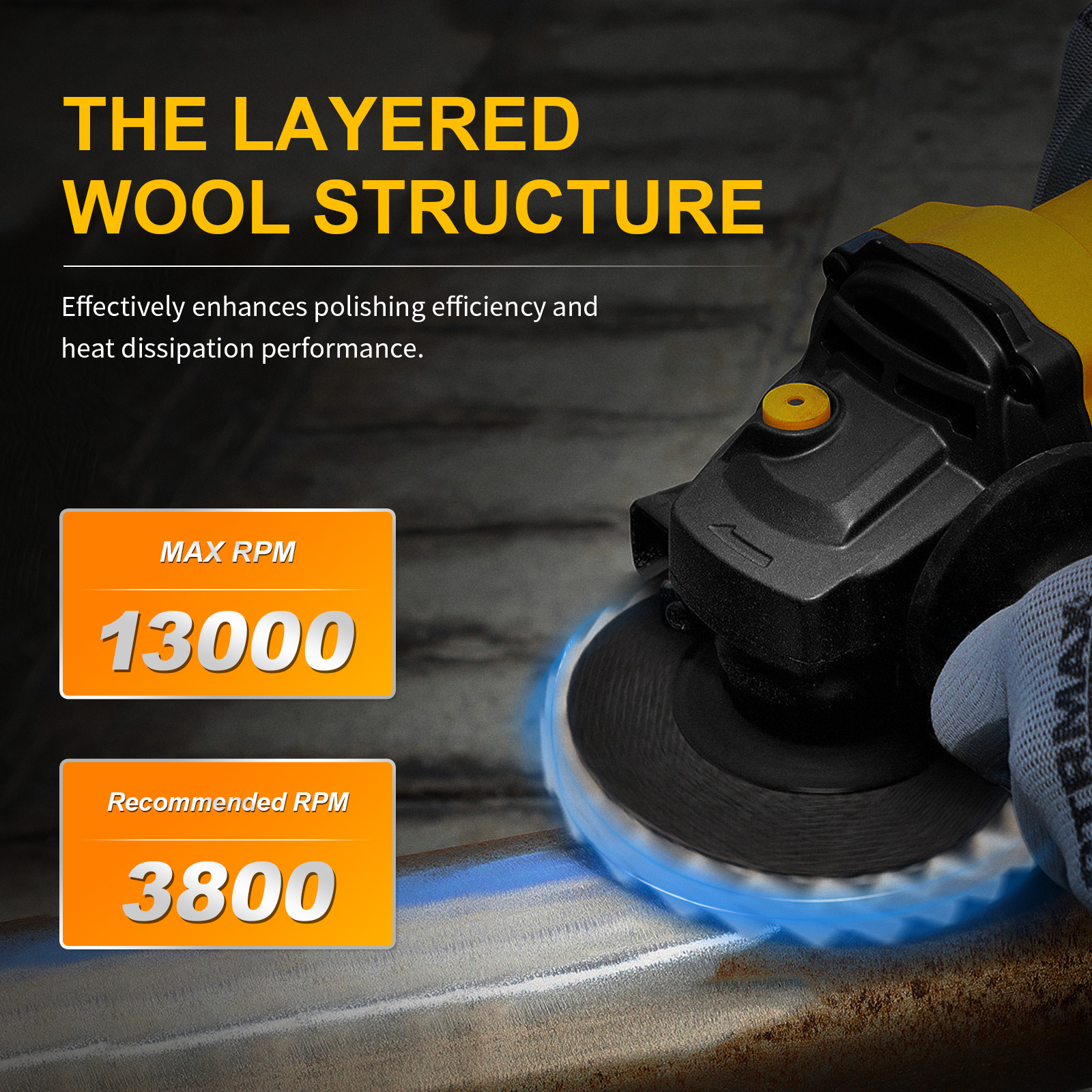 5 Inch Wool Felt Polishing Whe - Outdoor Furniture Glides ulasan dan harga