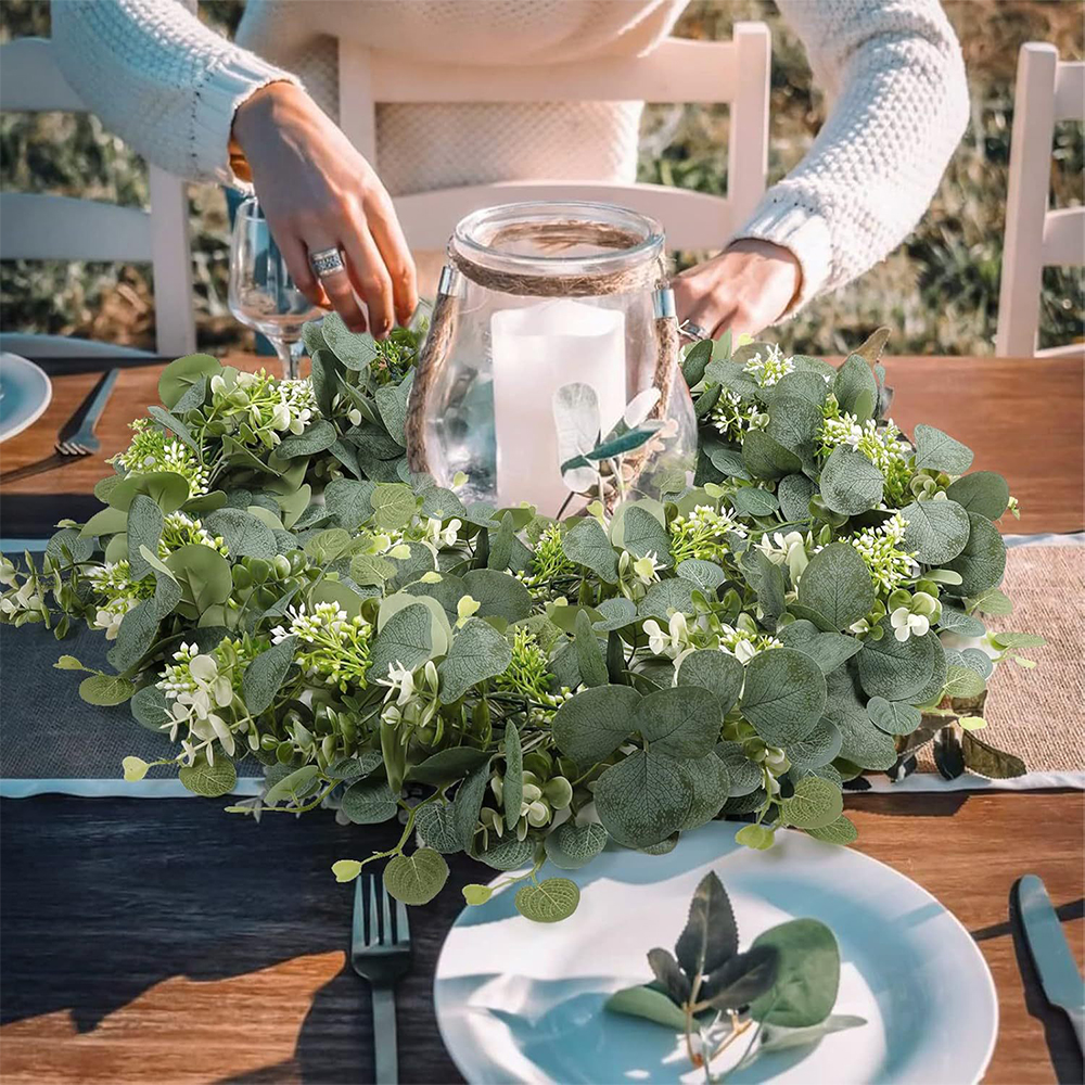 Artificial Eucalyptus Garland  - Outdoor Furniture Sale ulasan dan harga