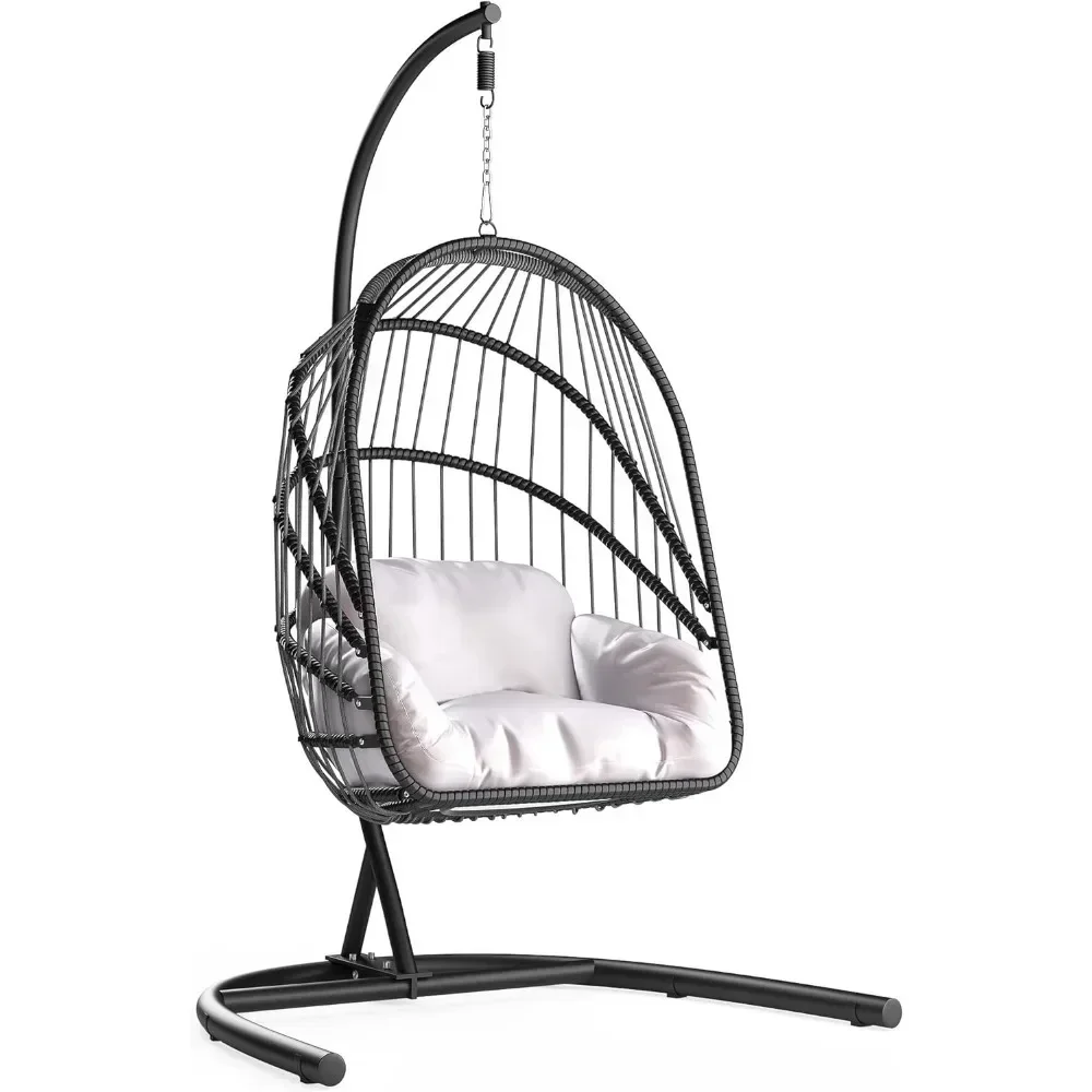 Wicker Swing Egg Chair with Cu - Hanging Egg Chair ulasan dan harga